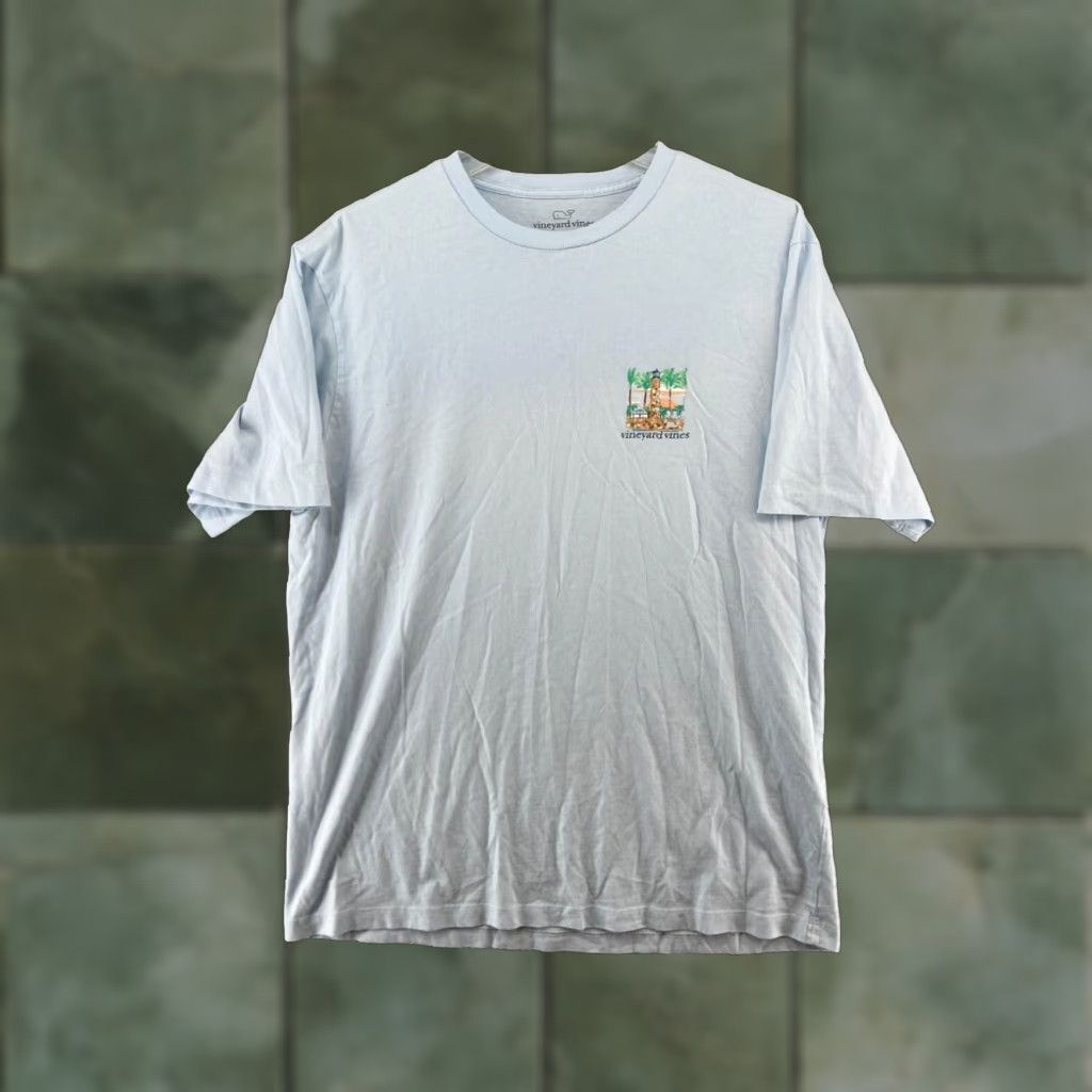 Vineyard Vines Vineyard Vines Mens T Shirt Blue Light House Beach XL Size US M / EU 48-50 / 2 - 1 Thumbnail