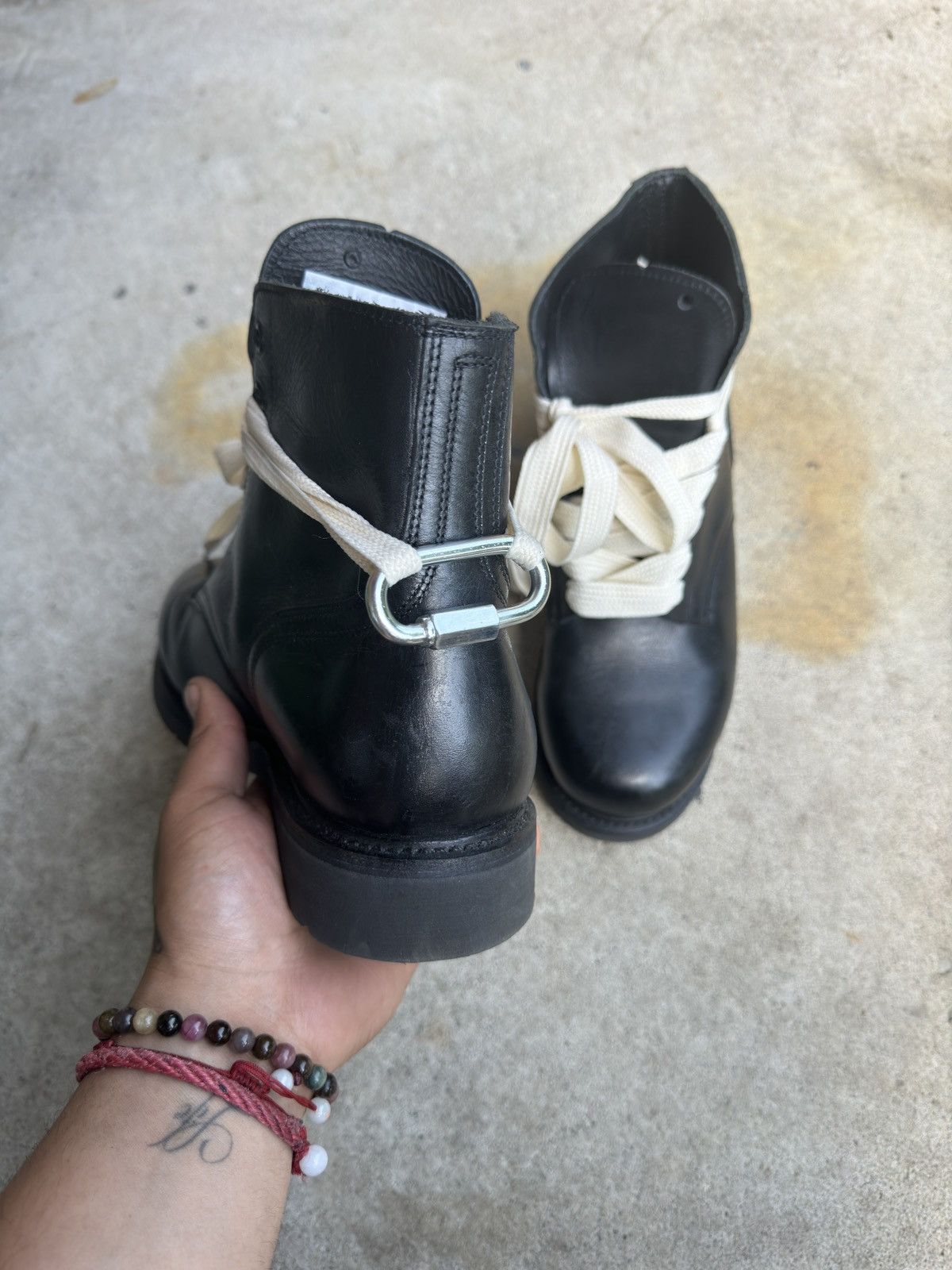 Other 1980s Vintage Leather Combat Ankle Boots Size US 8 / EU 41 - 14 Thumbnail