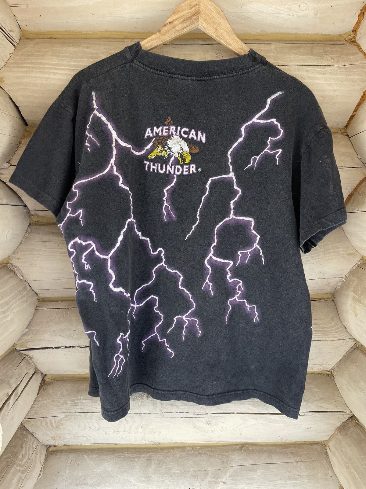 Designer 90’s Follow Nobody Eagle American Thunder vintage t-shirt Size US XL / EU 56 / 4 - 6 Thumbnail