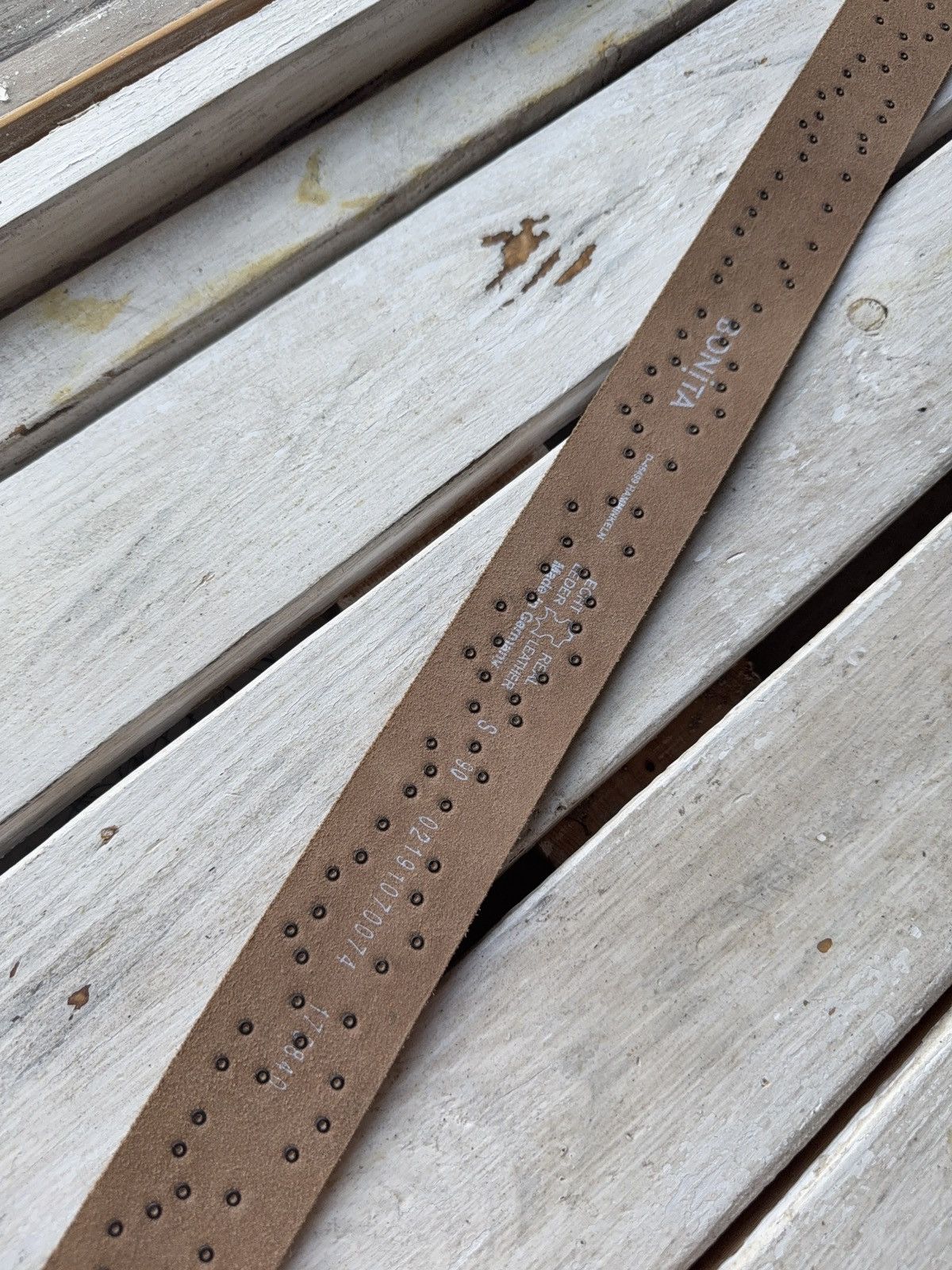 Other Vintage Japanese Leather Punk Emo Rock Goth Y2K Drill belt Size ONE SIZE - 9 Thumbnail