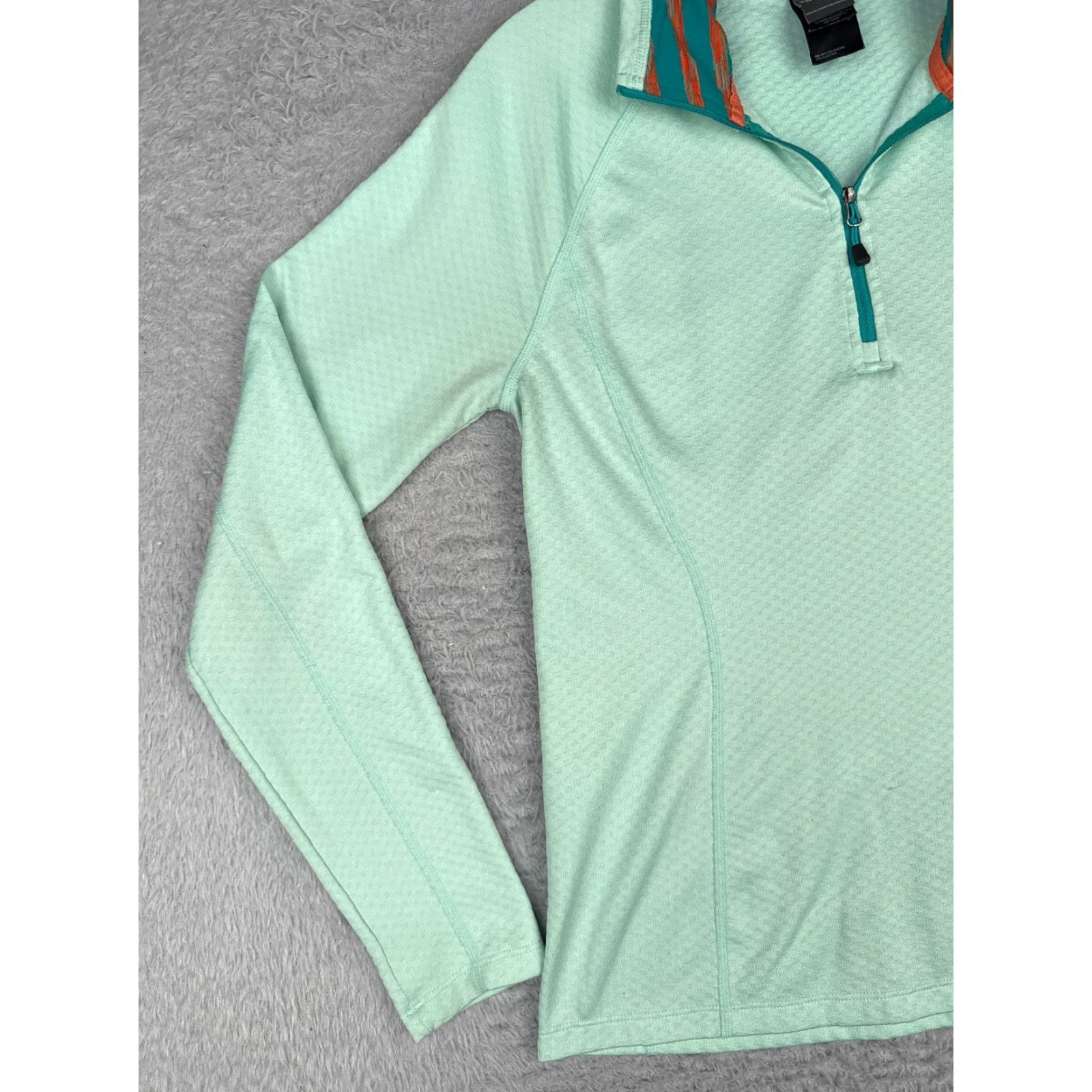 The North Face The North Face Sweatshirt Women M Blue 1/4 Zip Long Sleeve Polyester Blend Logo Pullover Size M / US 6-8 / IT 42-44 - 3 Thumbnail