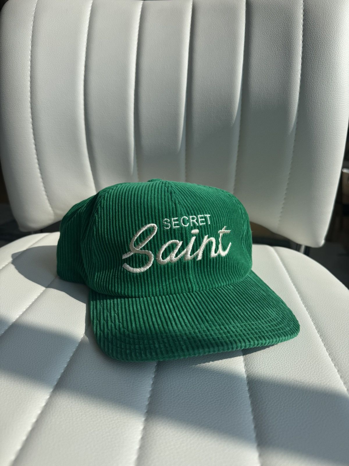 Saint Michael ‘Secret Saint’ Corduroy Hat Green