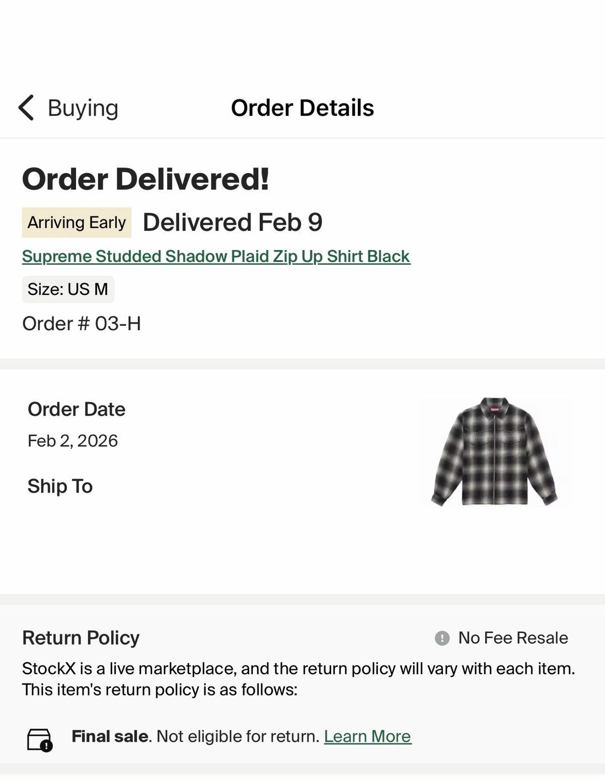 Supreme Studded Shadow Plaid Zip Up Shirt Size US M / EU 48-50 / 2 - 9 Thumbnail
