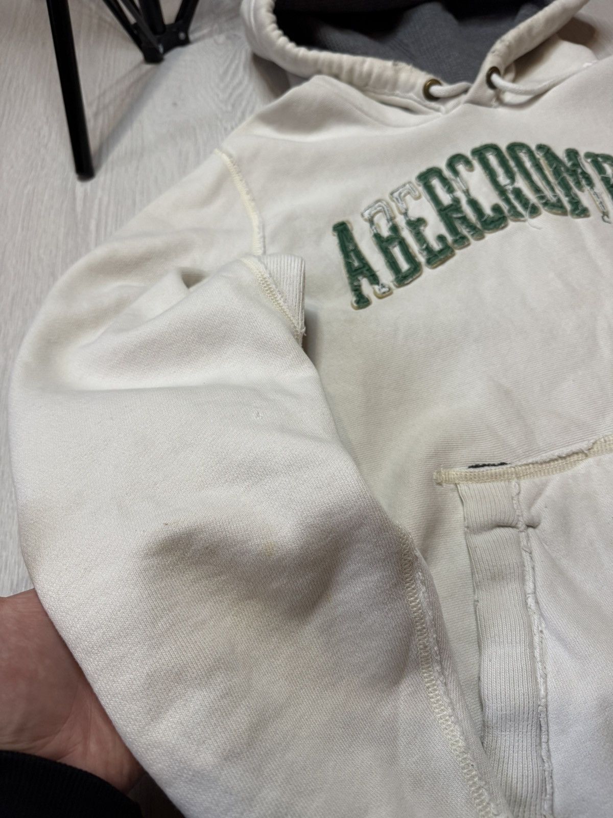 Abercrombie & Fitch Crazy Y2K Faded Thrashed Baggy Abercrombie & Fitch Hoodie m Size US M / EU 48-50 / 2 - 3 Thumbnail