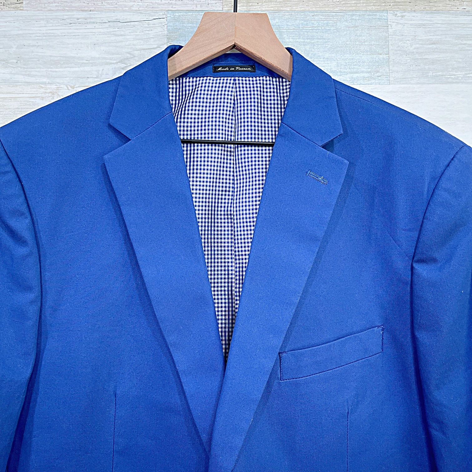 Savile Row Saville Row Beacon Lightweight Summer Sport Coat Blue 44R Size 44R - 2 Thumbnail