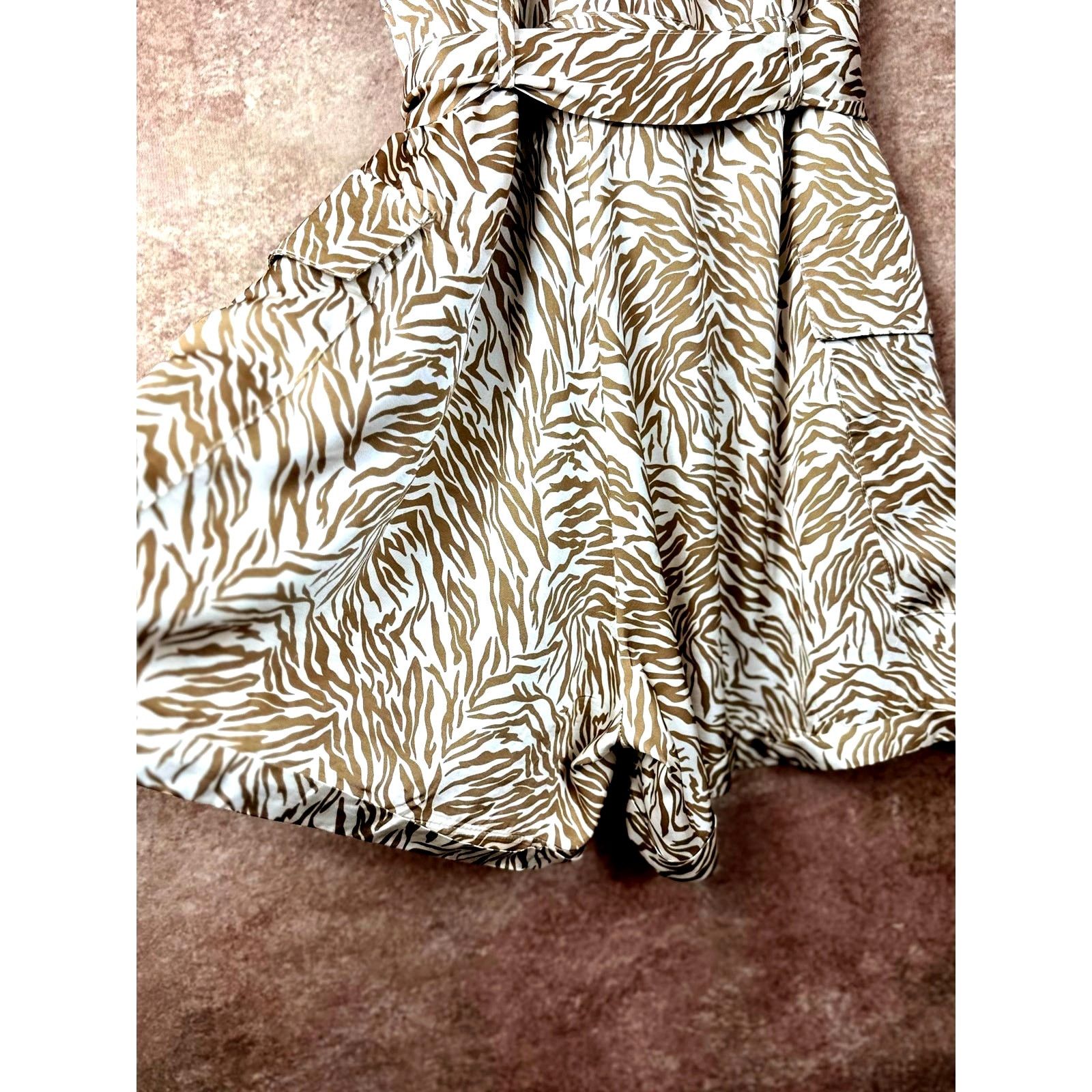 Other Lita by Ciara Animal Print Romper - Neutral Tiger - size M Size 30" / US 8 / IT 44 - 14 Thumbnail