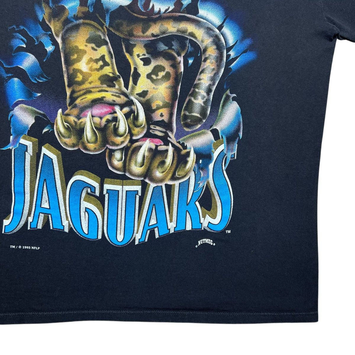Nutmeg 1993 NFL Jacksonville Jaguares Nutmeg Mills Double Sided Tee Size US XL / EU 56 / 4 - 11 Thumbnail
