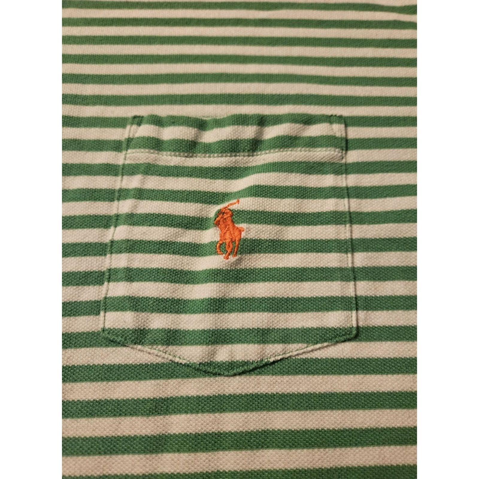Polo Ralph Lauren VINTAGE Polo Ralph Lauren Polo Shirt Mens 2XL Green Striped Preppy Logo Embroidered Short Sleeve Collared Shirt Size US XXL / EU 58 / 5 - 5 Thumbnail