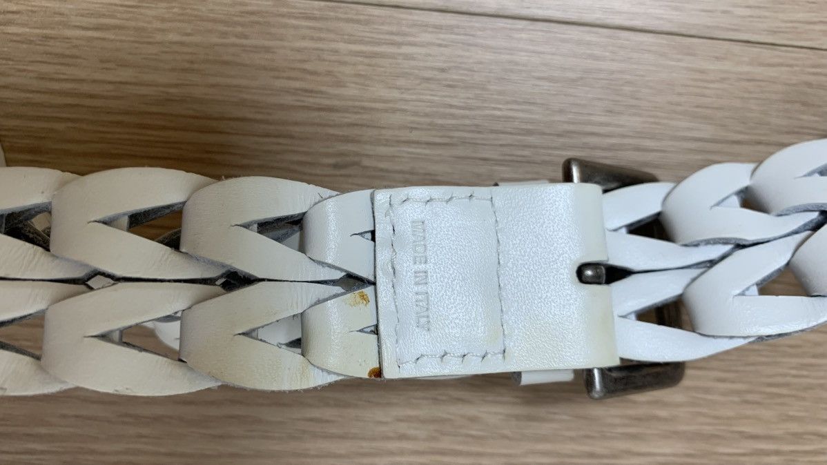 Dior × Hedi Slimane Dior Homme White Braided Belt Very Rare Size ONE SIZE - 5 Thumbnail