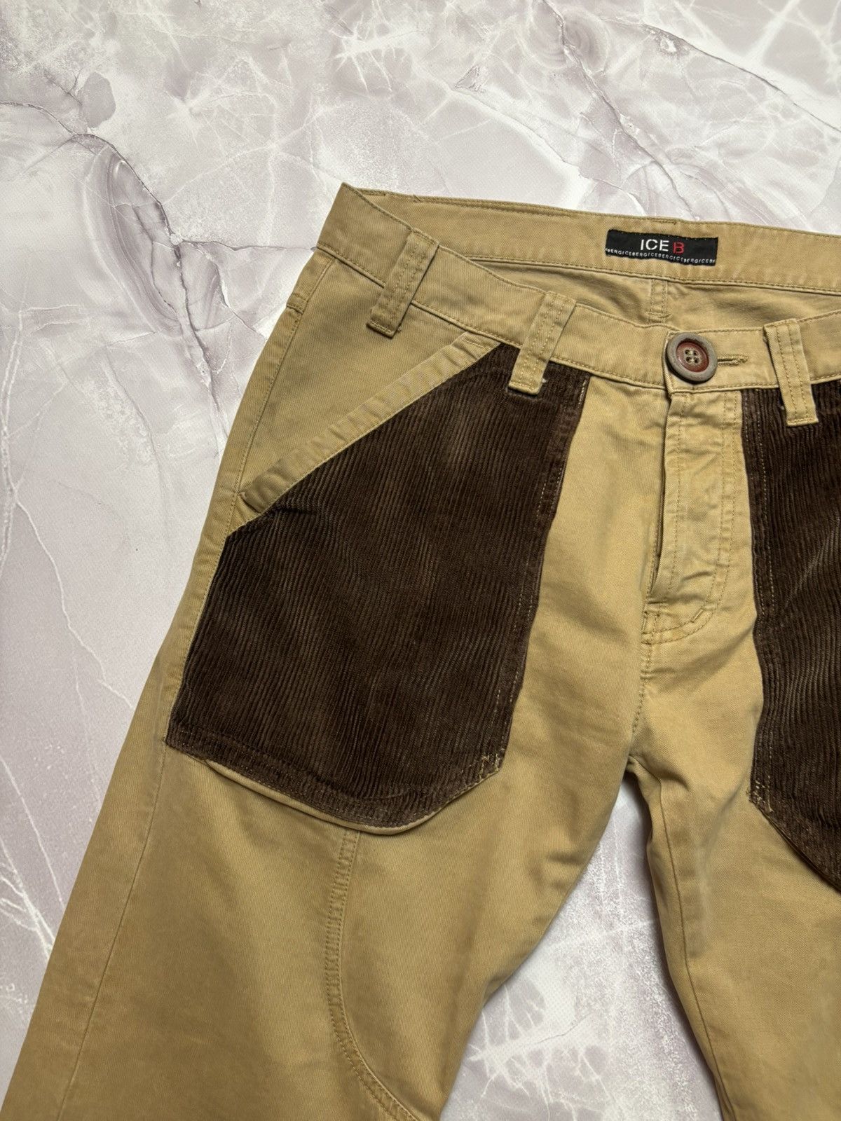 Iceberg Iceberg ICE B Corduroy Pockets Pants Vintage Brown Mens 33 Size US 33 - 5 Thumbnail