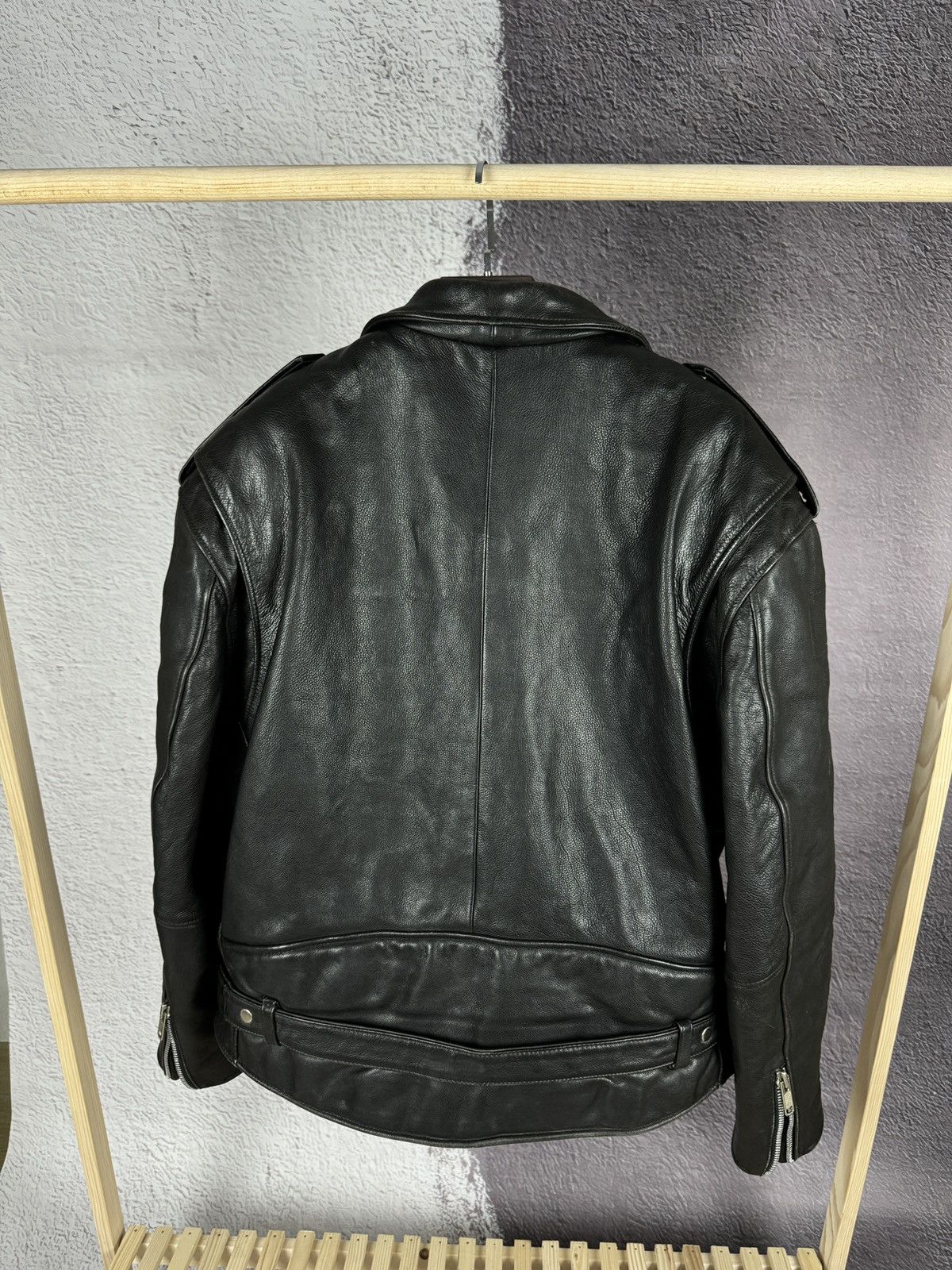 Vintage Mavip Leder Vintage Motorcycle Heavy Leather Black jacket Size US XXL / EU 58 / 5 - 12 Thumbnail