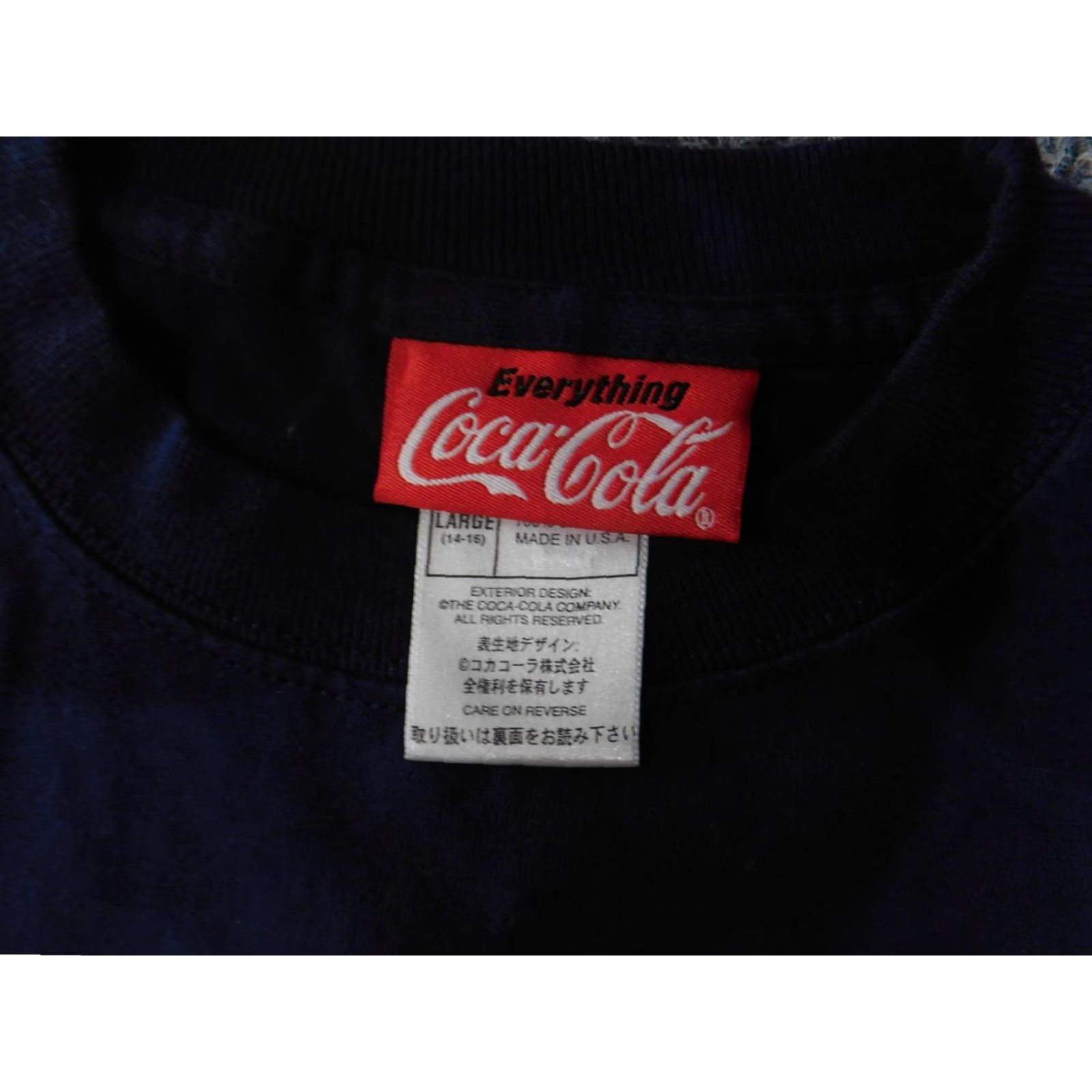 Vintage VINTAGE Coca-Cola Polar Bear Shirt Womens Large Blue Graphic 90s USA Space Atlanta Cotton T-Shirt Size L / US 10 / IT 46 - 6 Thumbnail