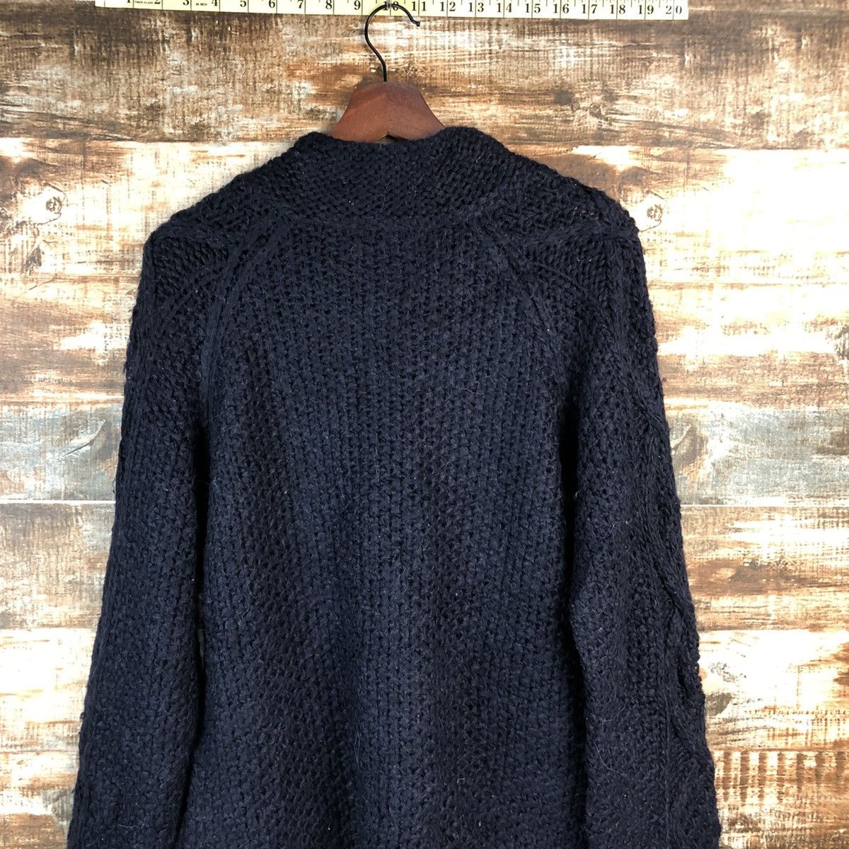 DL Ships Dark Blue Cardigan cable Knitwear #C600