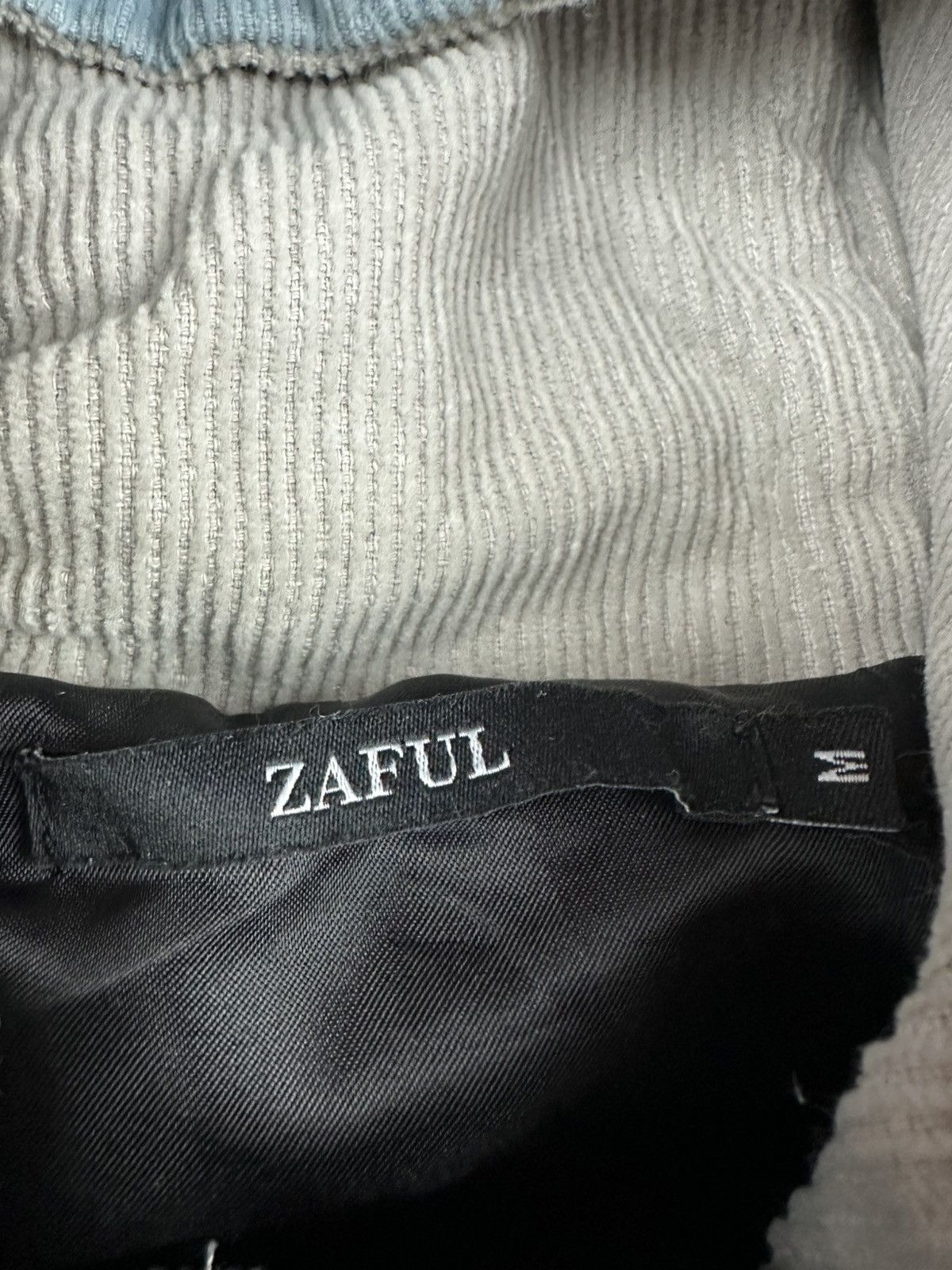 Designer Y2K Zaful Corduroy Colorblock Hooded Jacket Size US M / EU 48-50 / 2 - 2 Thumbnail