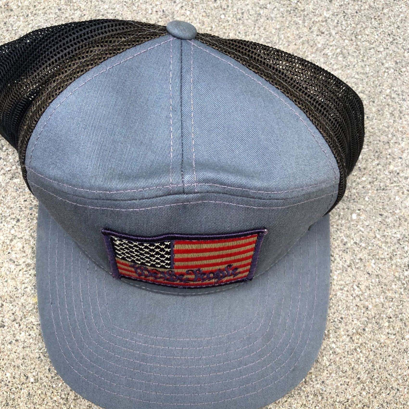 Vintage VTG Richardson We the People USA Flag Trucker Hat Mens One Size Blue Size ONE SIZE - 3 Thumbnail