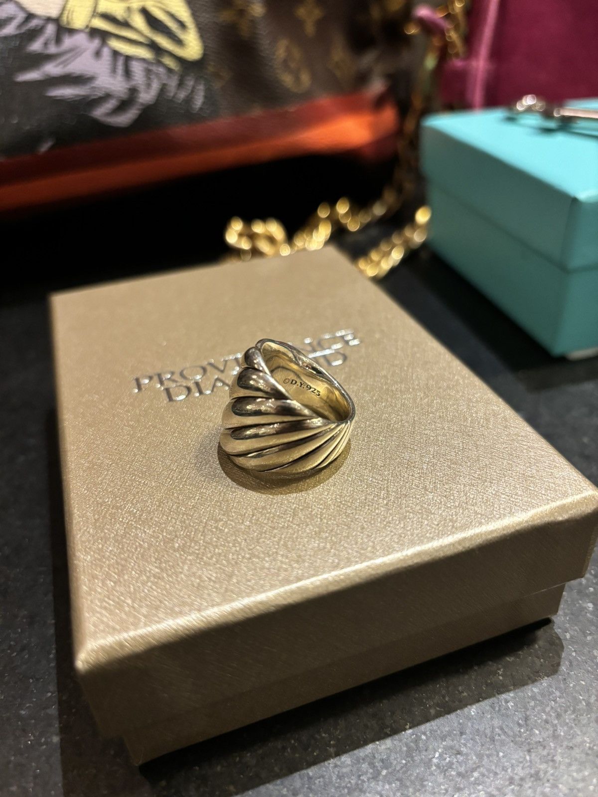 David Yurman David Yurman Scultped Cable Ring Silver Size ONE SIZE - 4 Thumbnail