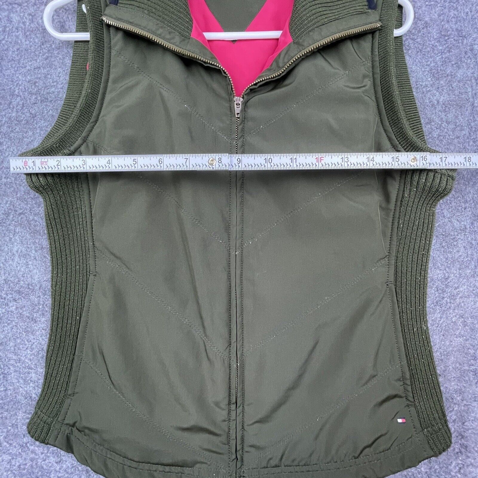 Tommy Hilfiger Tommy Hilfiger Vest Women Med Olive Camping Hiking Outdoors Size M / US 6-8 / IT 42-44 - 4 Thumbnail
