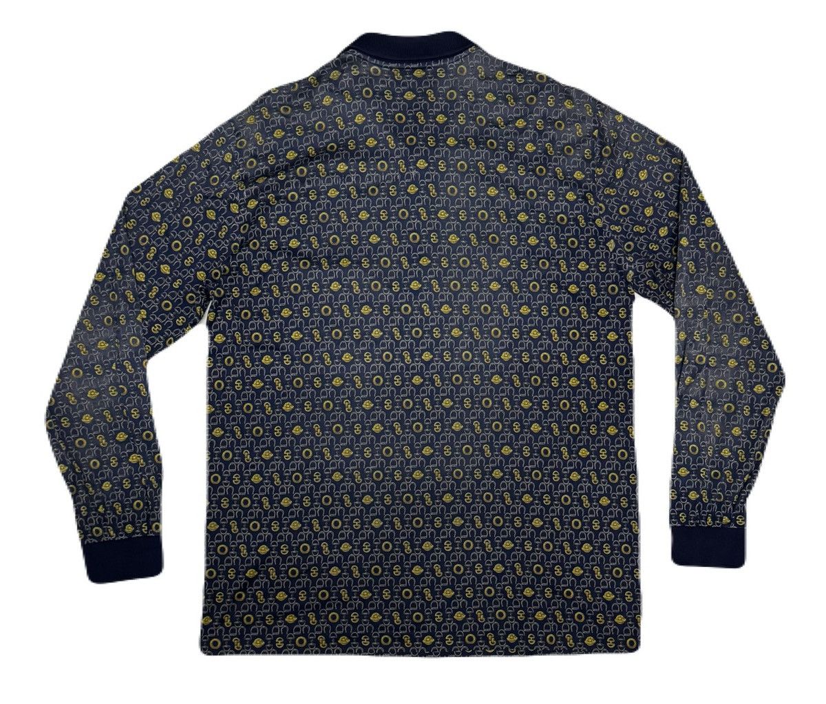 Celine Vintage CELINE Fullprint Made in Italy Polo Shirt Size US L / EU 52-54 / 3 - 2 Thumbnail