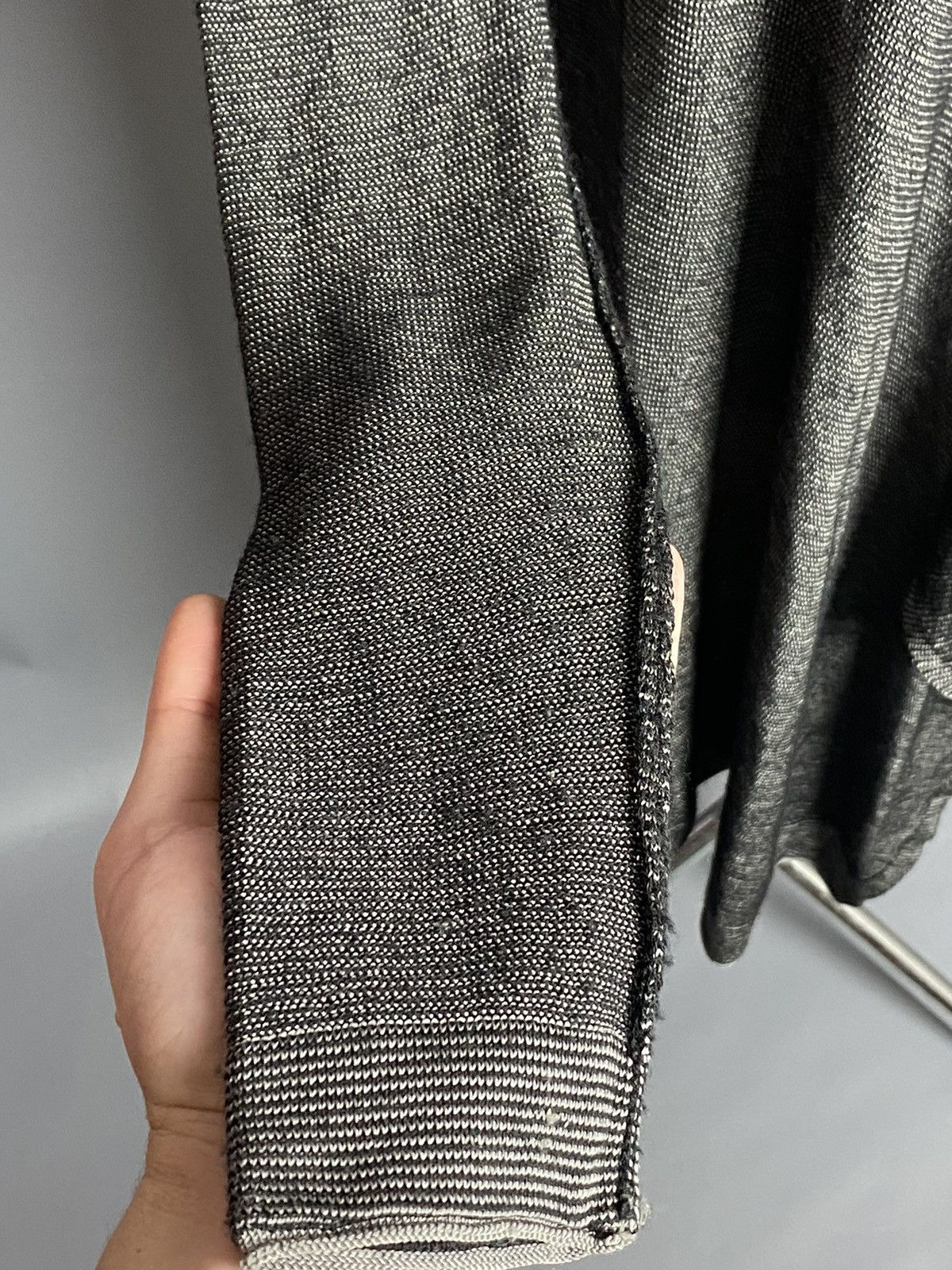 Diesel Diesel Wool Viscose Open Knit Cardigan Gray Graphic Eye XS Size XS / US 0-2 / IT 36-38 - 3 Thumbnail
