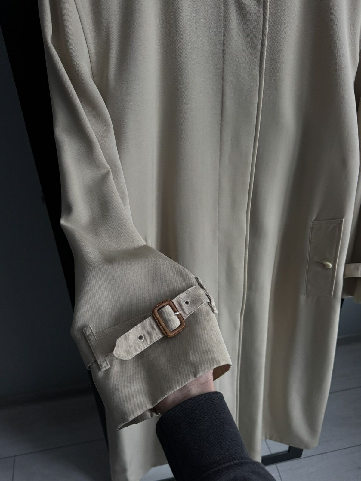 Burberry Vintage Burberrys Specialy All Wool Burella Trench Coat Size XL / US 12-14 / IT 48-50 - 7 Thumbnail