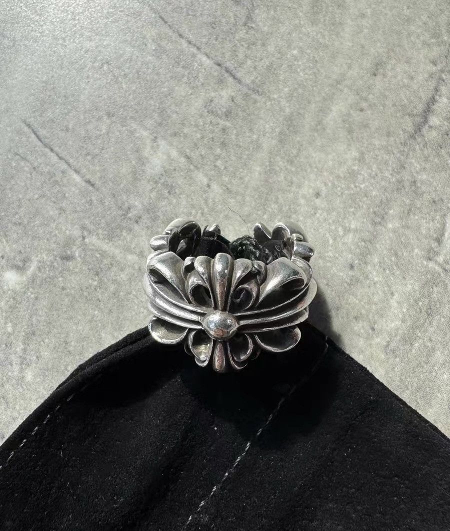 Chrome Hearts Chrome Hearts Cross Open Flower Ring Size ONE SIZE - 1 Thumbnail