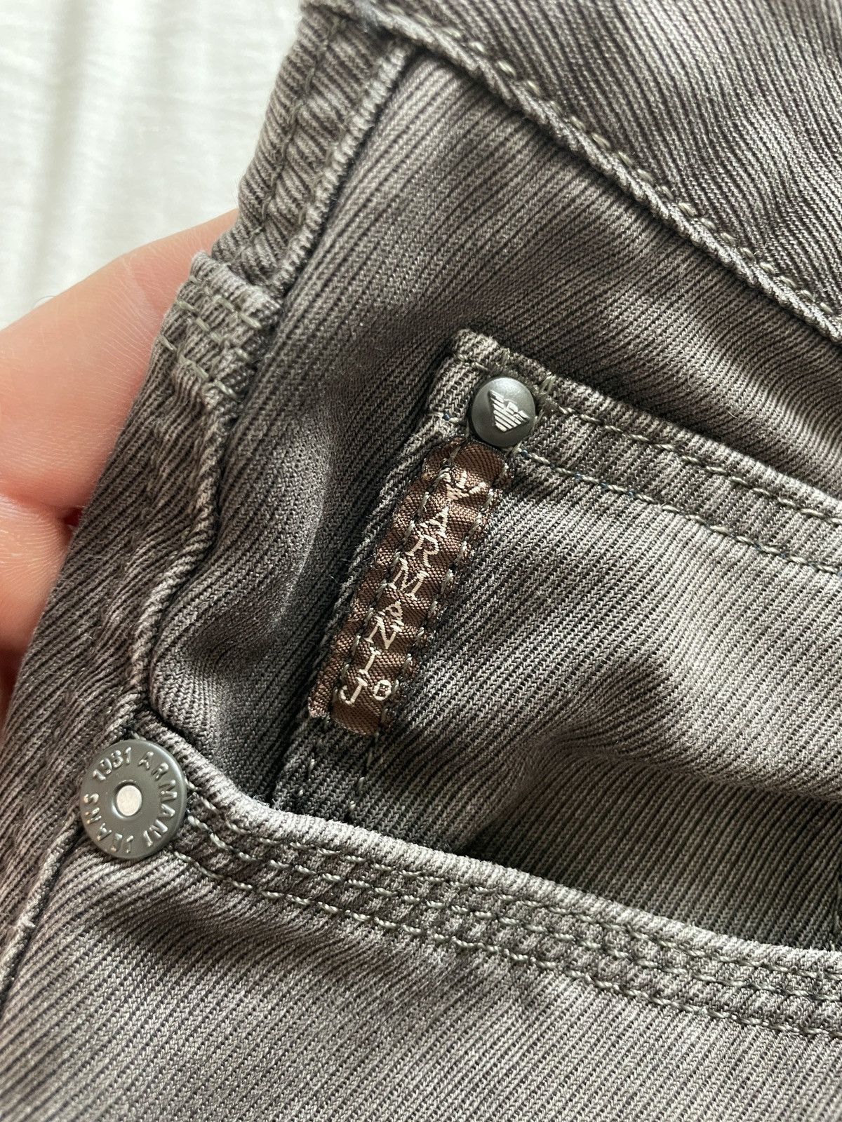 Emporio Armani Emporio Armani Brown Jeans – City Medley – Made in Italy Size US 34 / EU 50 - 6 Thumbnail