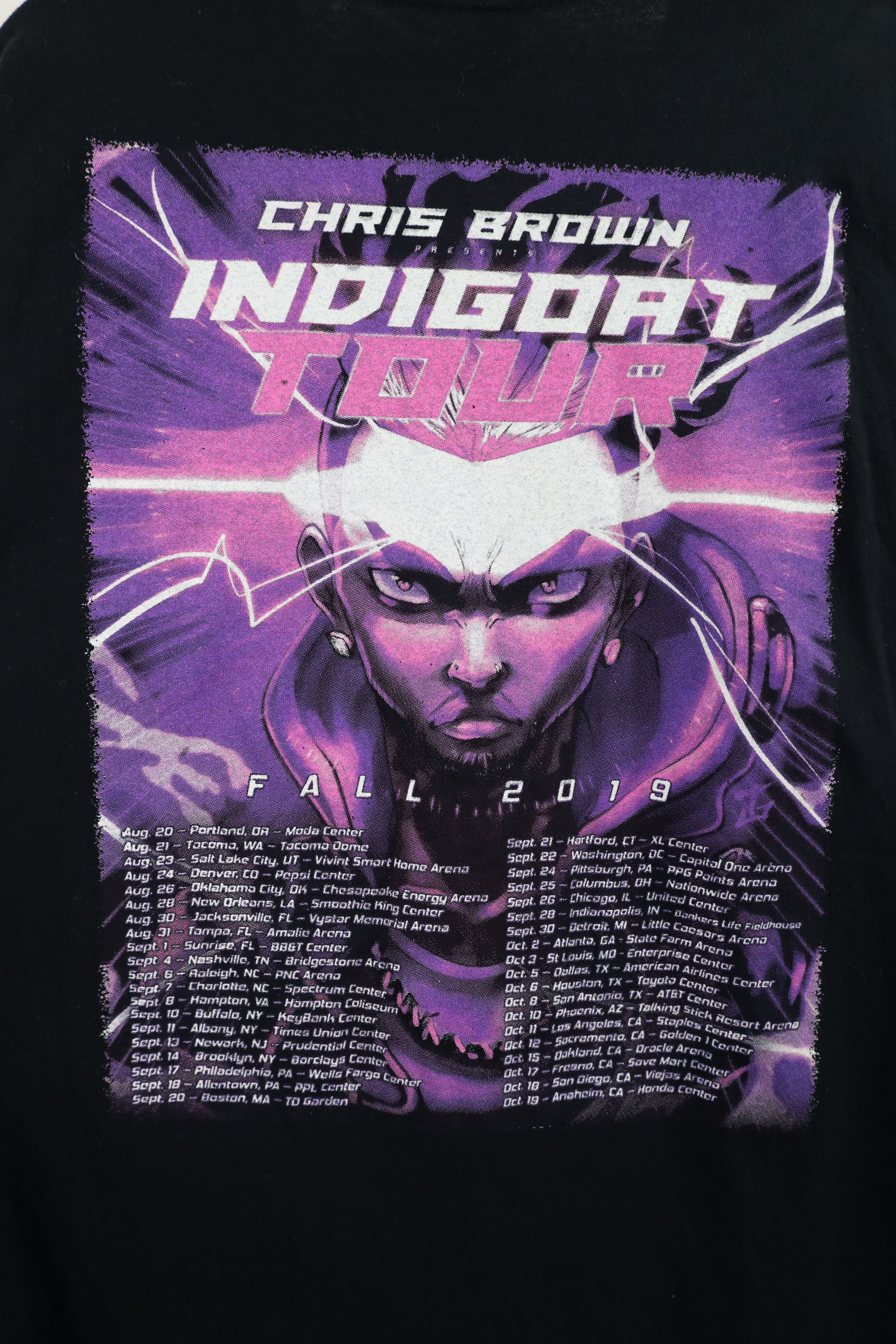 Vintage Indigoat Tour Chris Brown Band Hip Hop Rap T-Shirt Size US XL / EU 56 / 4 - 10 Thumbnail