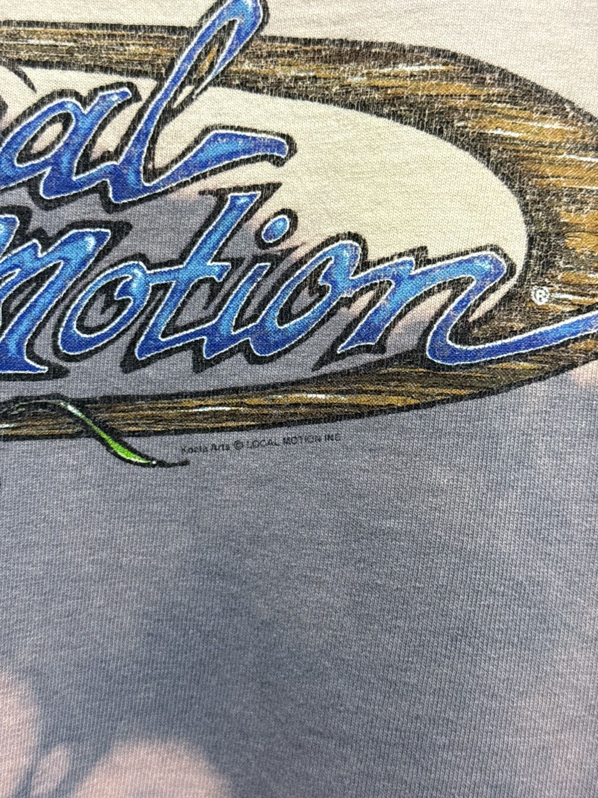 Vintage Thrashed Faded Vintage 90s Local Motion Hawaiian Surf Tee Size US S / EU 44-46 / 1 - 3 Thumbnail