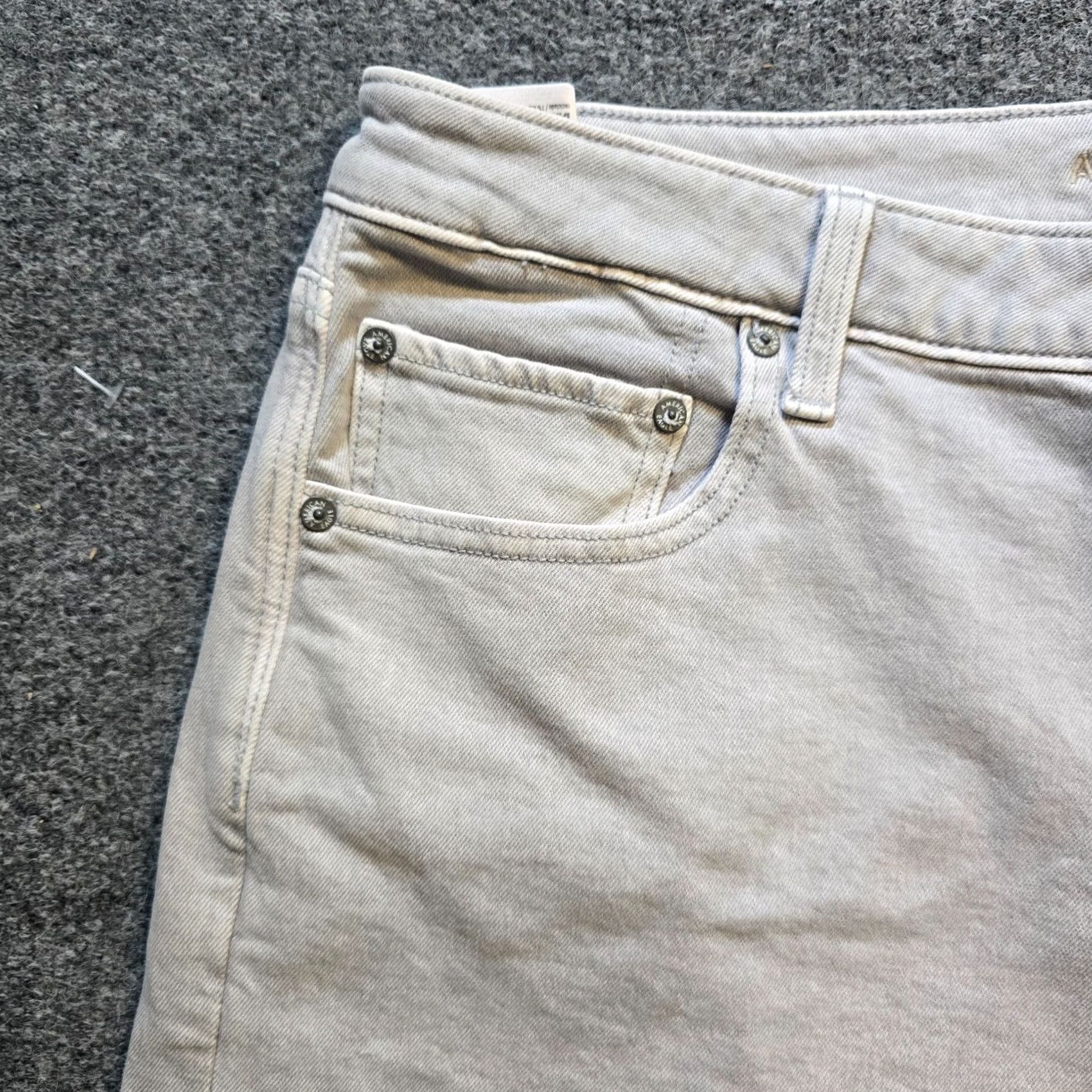 American Eagle Outfitters American Eagle Jeans Womens Size 18 Gray Stovepipe Wide Leg Denim Baggy Capsule Size 40" / US 18 - 3 Thumbnail