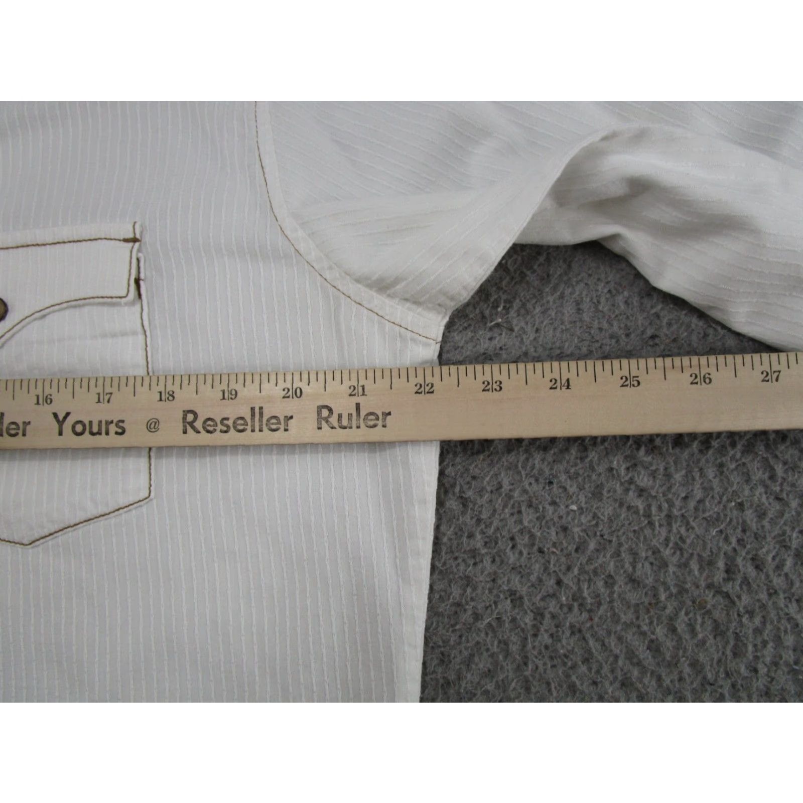 Wrangler VINTAGE Wrangler Retro Shirt Mens M White Western Pearl Snap Long Sleeve MVR250W Rodeo Size US M / EU 48-50 / 2 - 6 Thumbnail