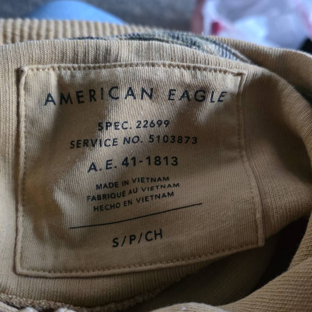American Eagle Outfitters American Eagle Women's Size Small Goldenrod Yellow Ribbed Bu Size S / US 4 / IT 40 - 2 Thumbnail