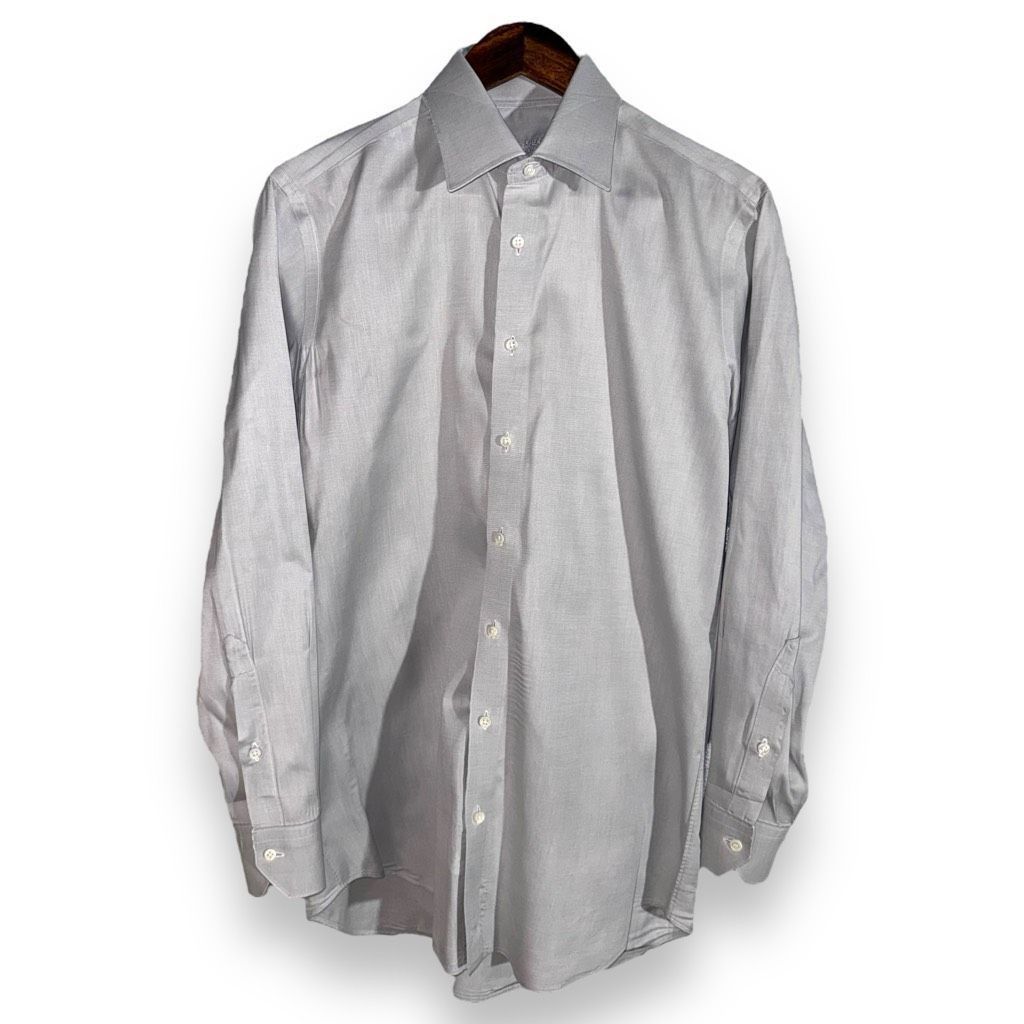 Holland & Holland Gray Holland & Sherry Classic Collar Dress Shirt Size L 16.5 Size US L / EU 52-54 / 3 - 1 Thumbnail