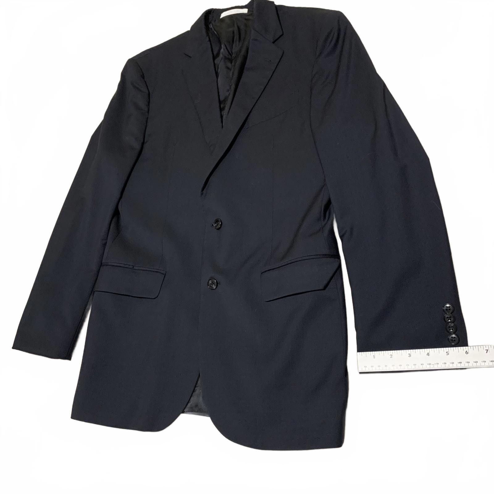 Joseph Abboud VTG Joseph Abboud 40L Black Wool Blazer Made in USA Size 40L - 9 Thumbnail