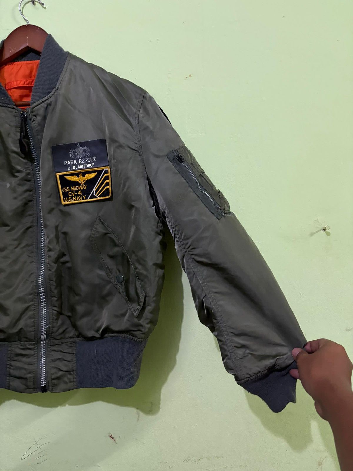 Alpha Industries VTG Alpha Industries MA-1 Jacket Destruct System Para rescue Size US M / EU 48-50 / 2 - 3 Thumbnail