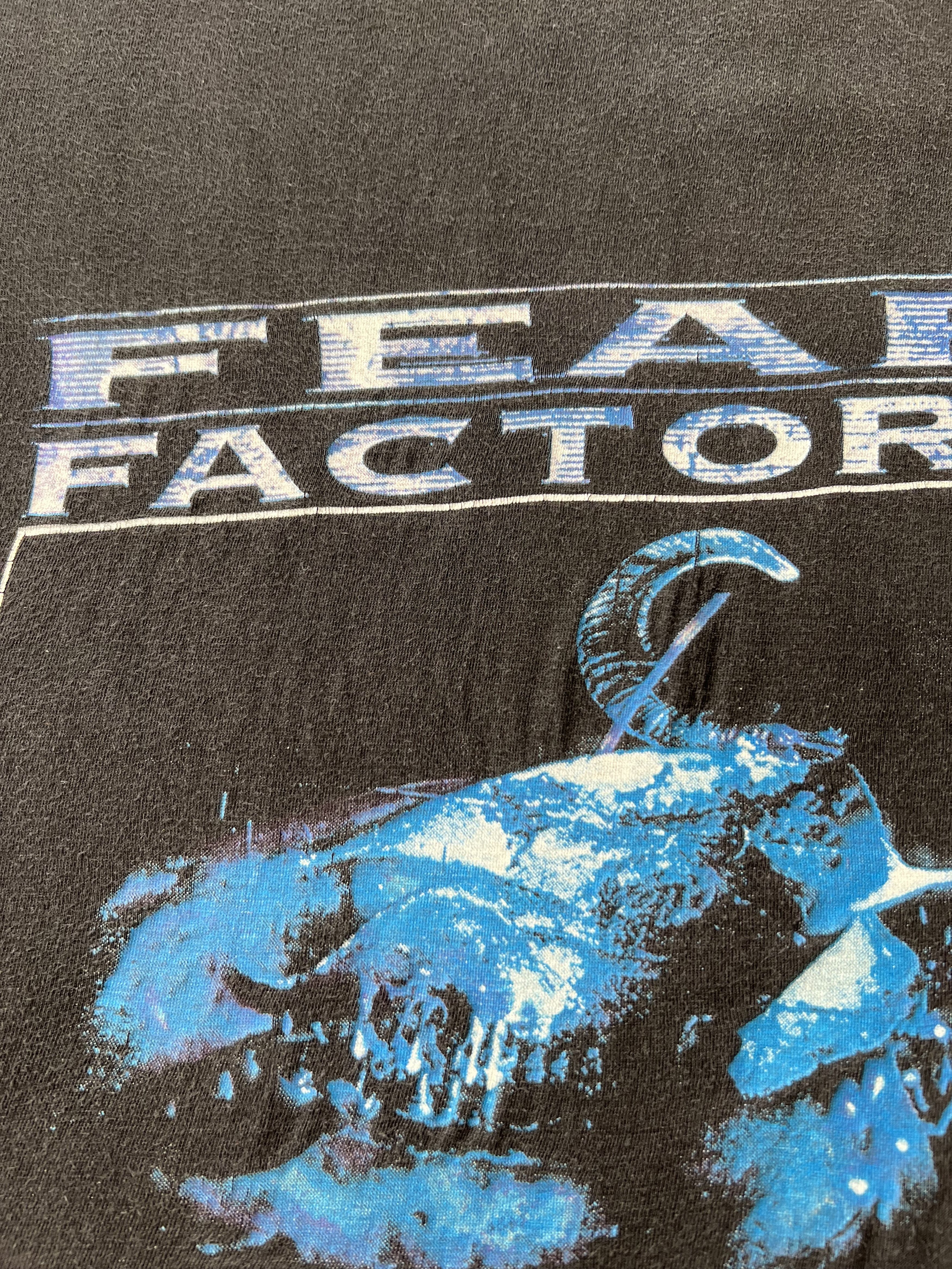 Band Tees Vintage 1996 Fear Factory Dog Day Sunrise Demanufacture Tee Size US XXL / EU 58 / 5 - 6 Thumbnail