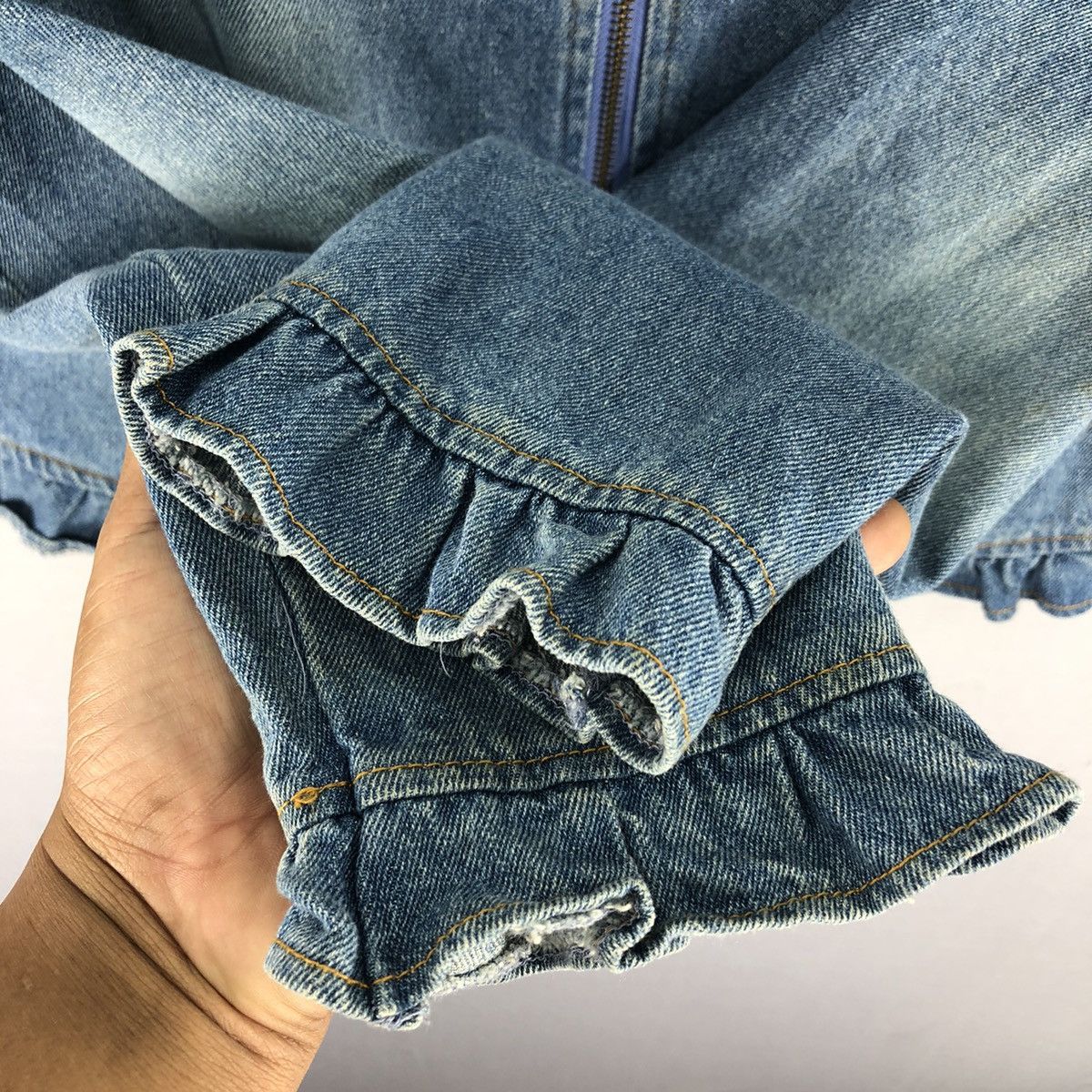 Anime 2015 Hello Kitty x Sorridere Women Denim Jacket Zipper Size XS / US 0-2 / IT 36-38 - 16 Thumbnail