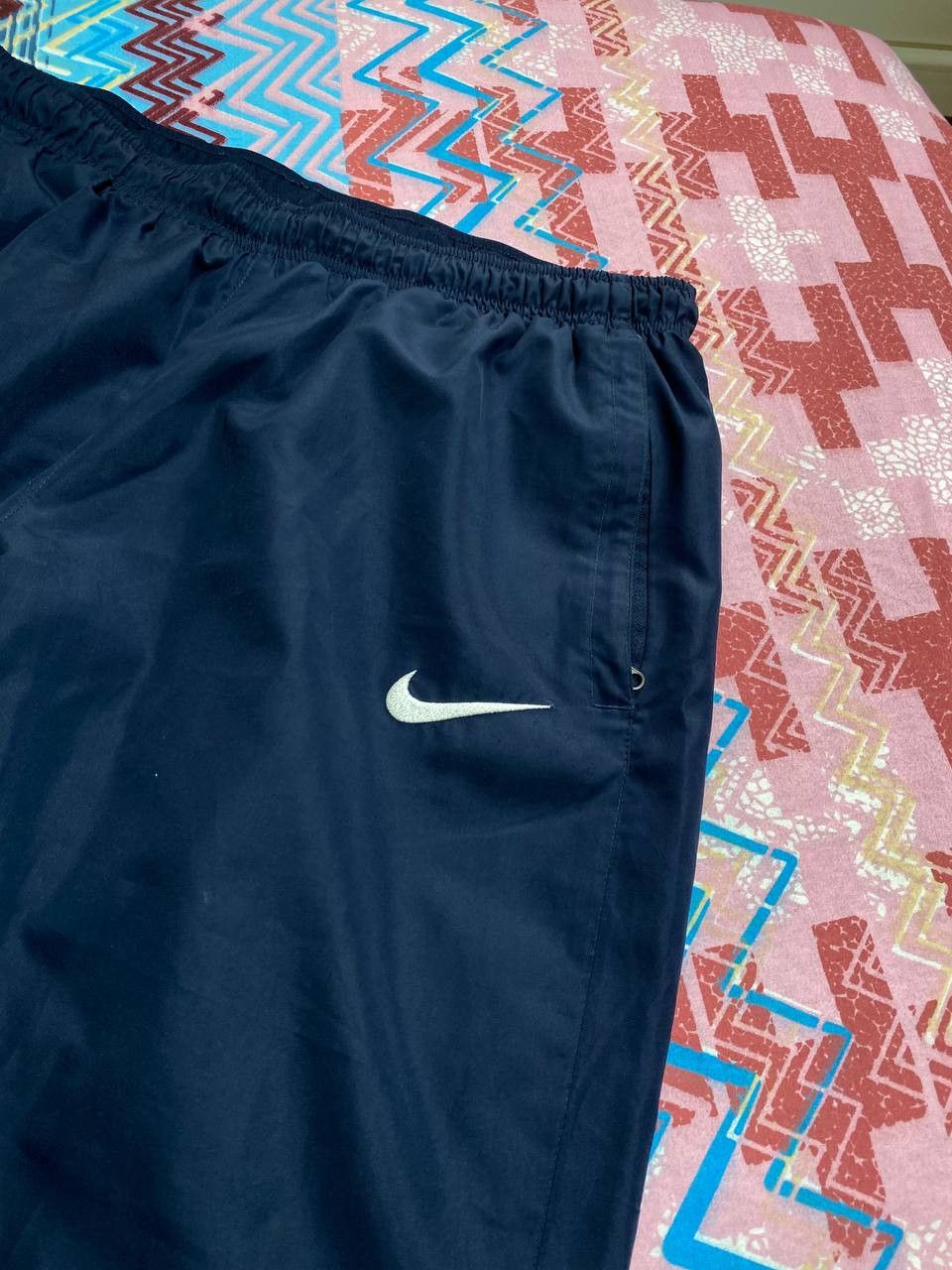 Nike × Vintage 90’s NIKE RARE SWOOSH Y2K RETRO ZIP LOGO TRACK NYLON PANTS Size US 34 / EU 50 - 16 Thumbnail