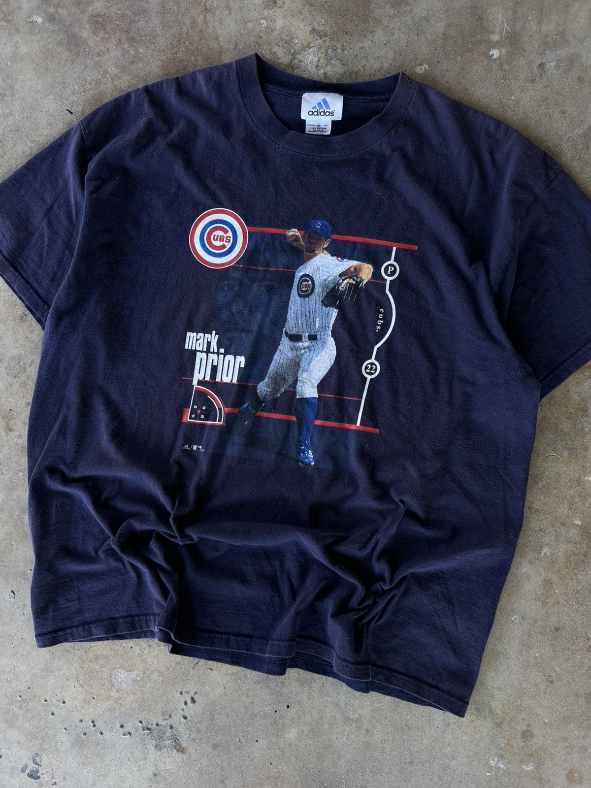 Starter Vintage 2000’s Mark Prior Chicago Cubs T Shirt Size US XXL / EU 58 / 5 - 2 Thumbnail