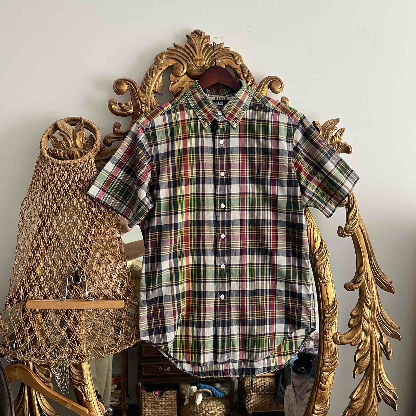 Polo Ralph Lauren VINTAGE Ralph Lauren Button-Up Flannel Shirt Mens 90s Size US S / EU 44-46 / 1 - 1 Thumbnail