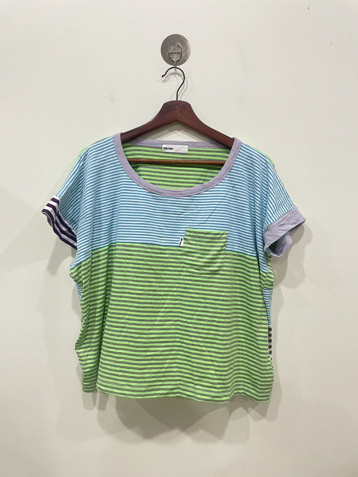 Ne-Net Ne-net stripped pocket t shirt Size M / US 6-8 / IT 42-44 - 1 Thumbnail