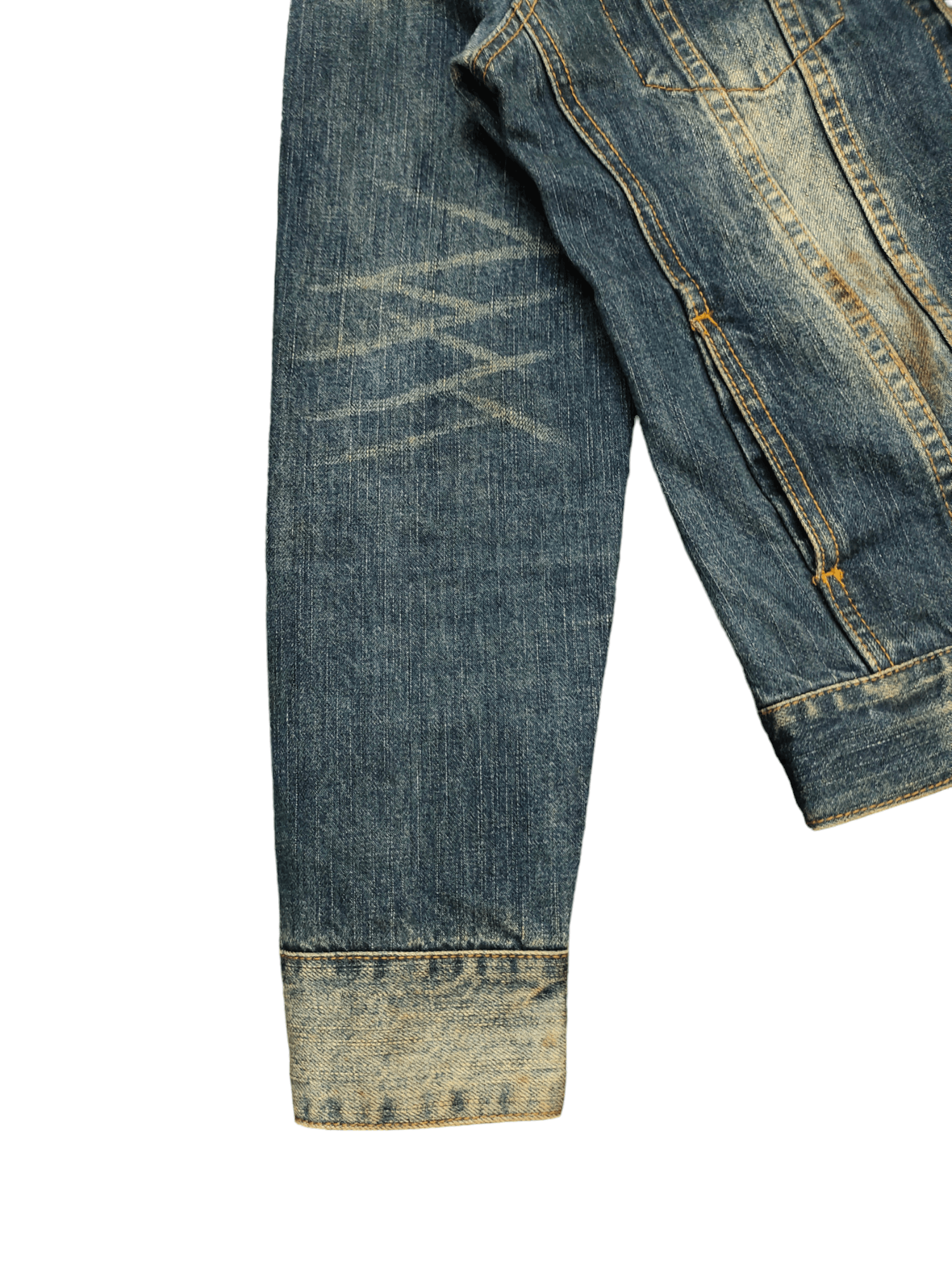 If Six Was Nine Japanese Brand Jackrose Type Three Trucker Denim Jackets Size US S / EU 44-46 / 1 - 7 Thumbnail
