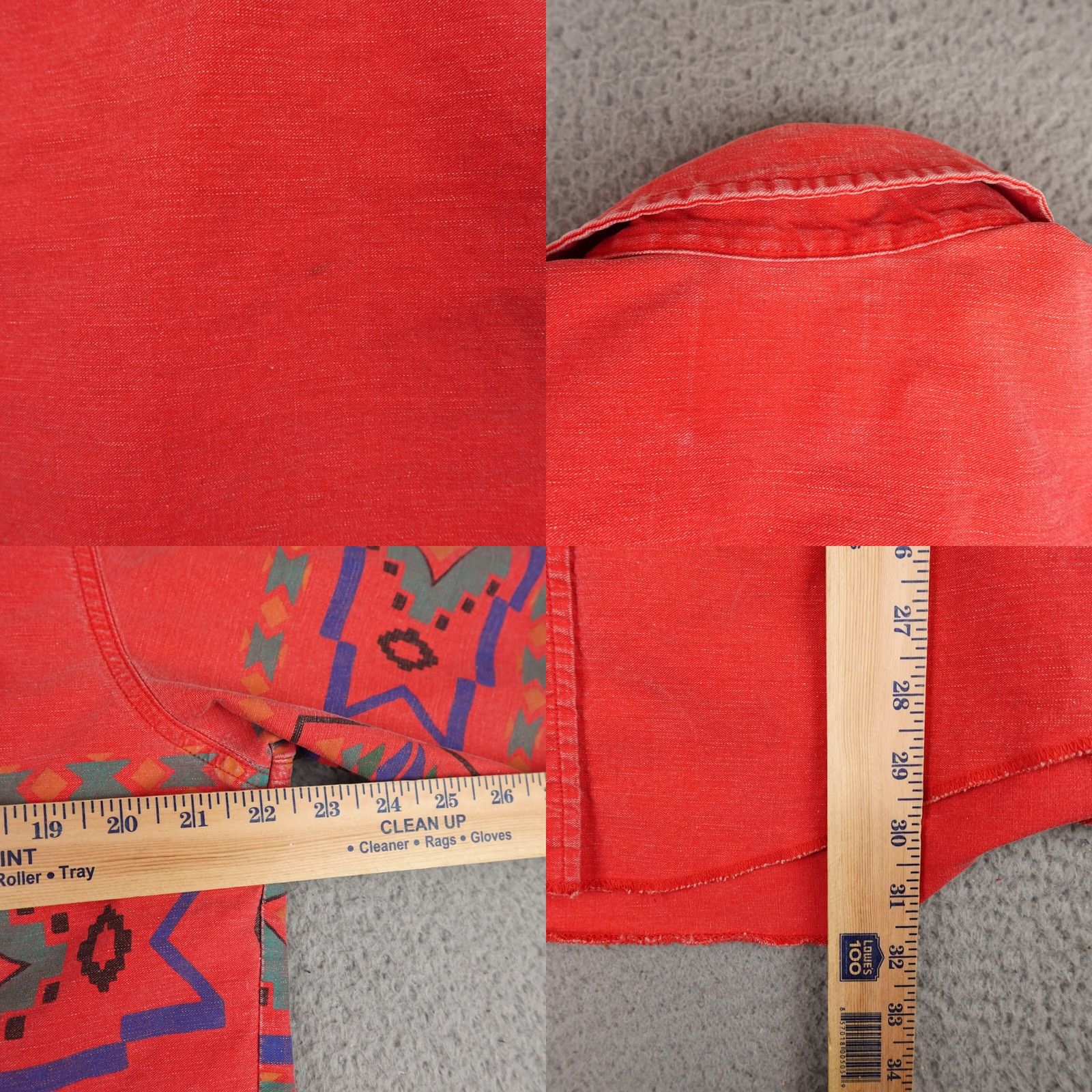 Wrangler VINTAGE Wrangler Shirt Mens XL Red Aztec Brushpopper Cowboy Western 90s Size US XL / EU 56 / 4 - 9 Thumbnail