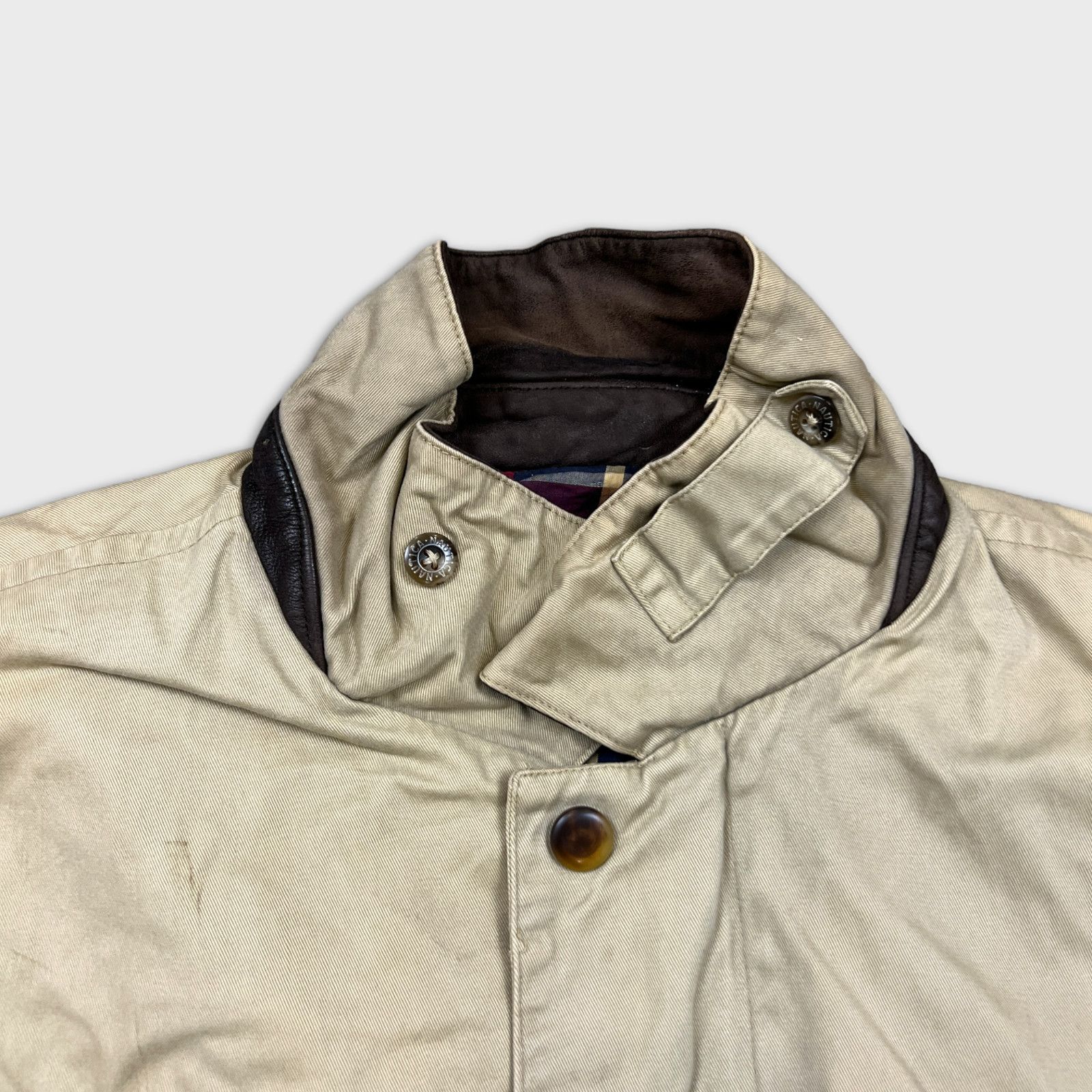 Nautica × Vintage VTG Nautica Jacket Large Full Zip Hunting Bomber 90s Coat Size US L / EU 52-54 / 3 - 2 Thumbnail