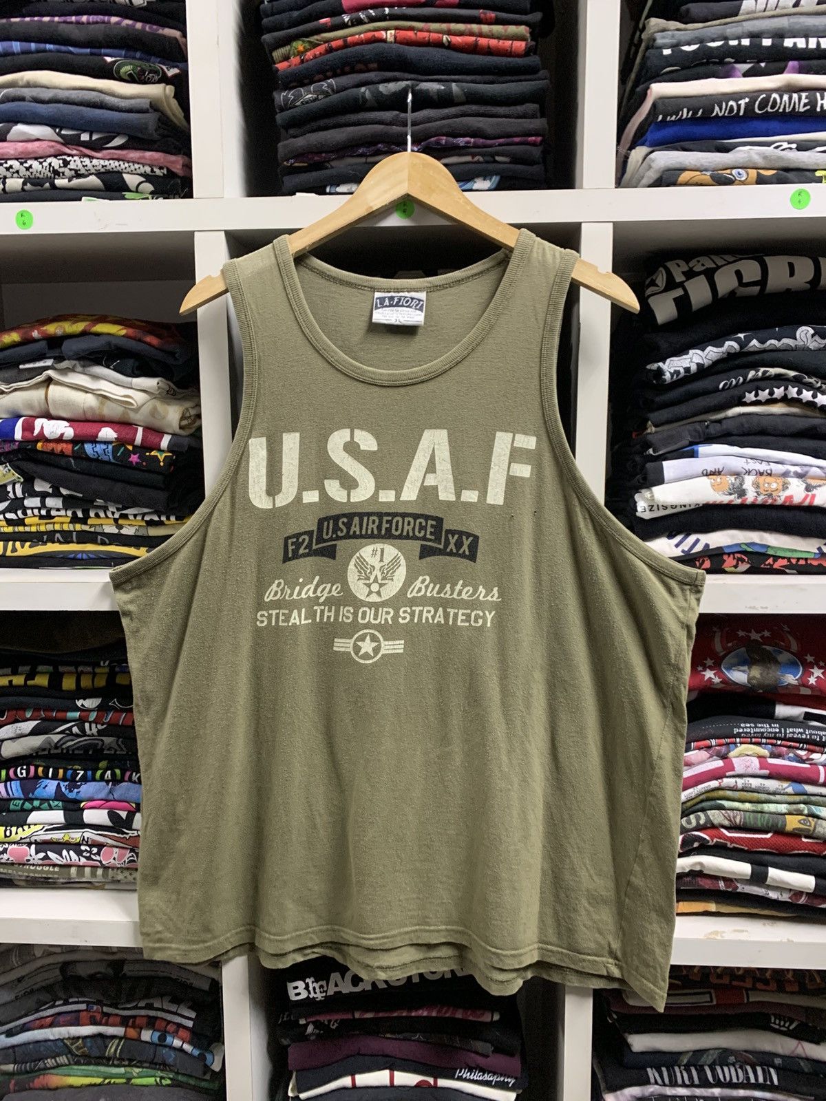 Vintage USAF US Air Force Tank Top Size US XXL / EU 58 / 5 - 2 Thumbnail