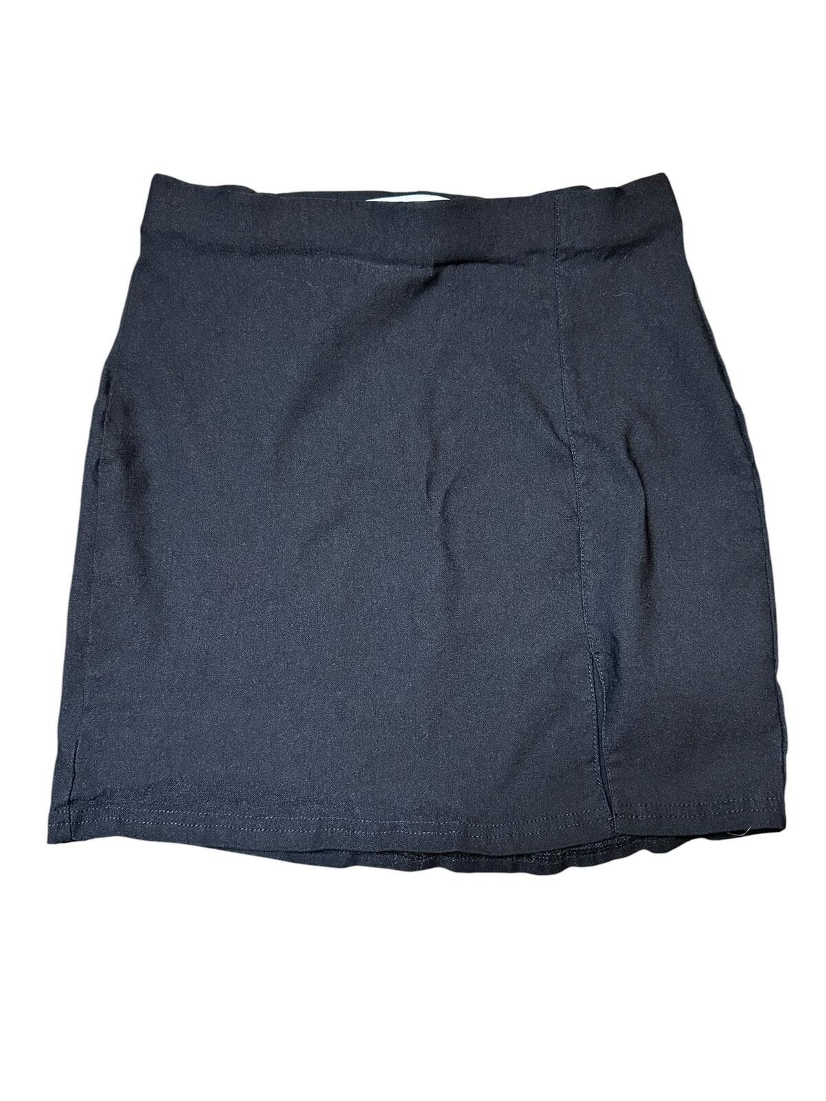 Other Classic Black Mini Skirt with Back Slit Size 26" / US 2 / IT 38 - 1 Thumbnail