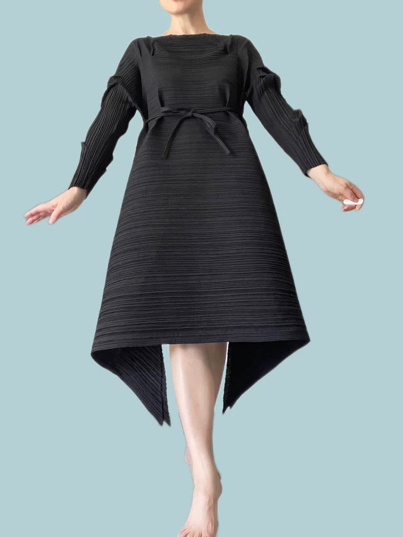 Issey Miyake Issey Miyake Fete Pleated Spring Dress Size M / US 6-8 / IT 42-44 - 1 Thumbnail
