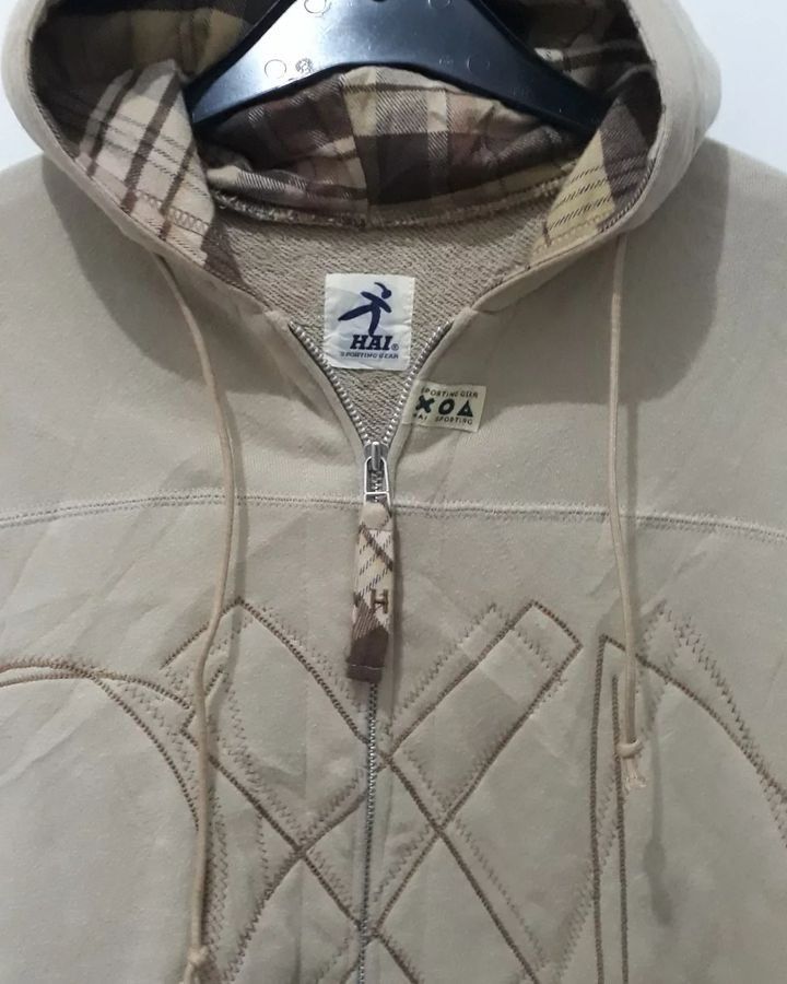 Hai Sporting Gear × Issey Miyake Hai sporting gear by Issey Miyake hoodie Cream khakis jacket Size US M / EU 48-50 / 2 - 5 Thumbnail
