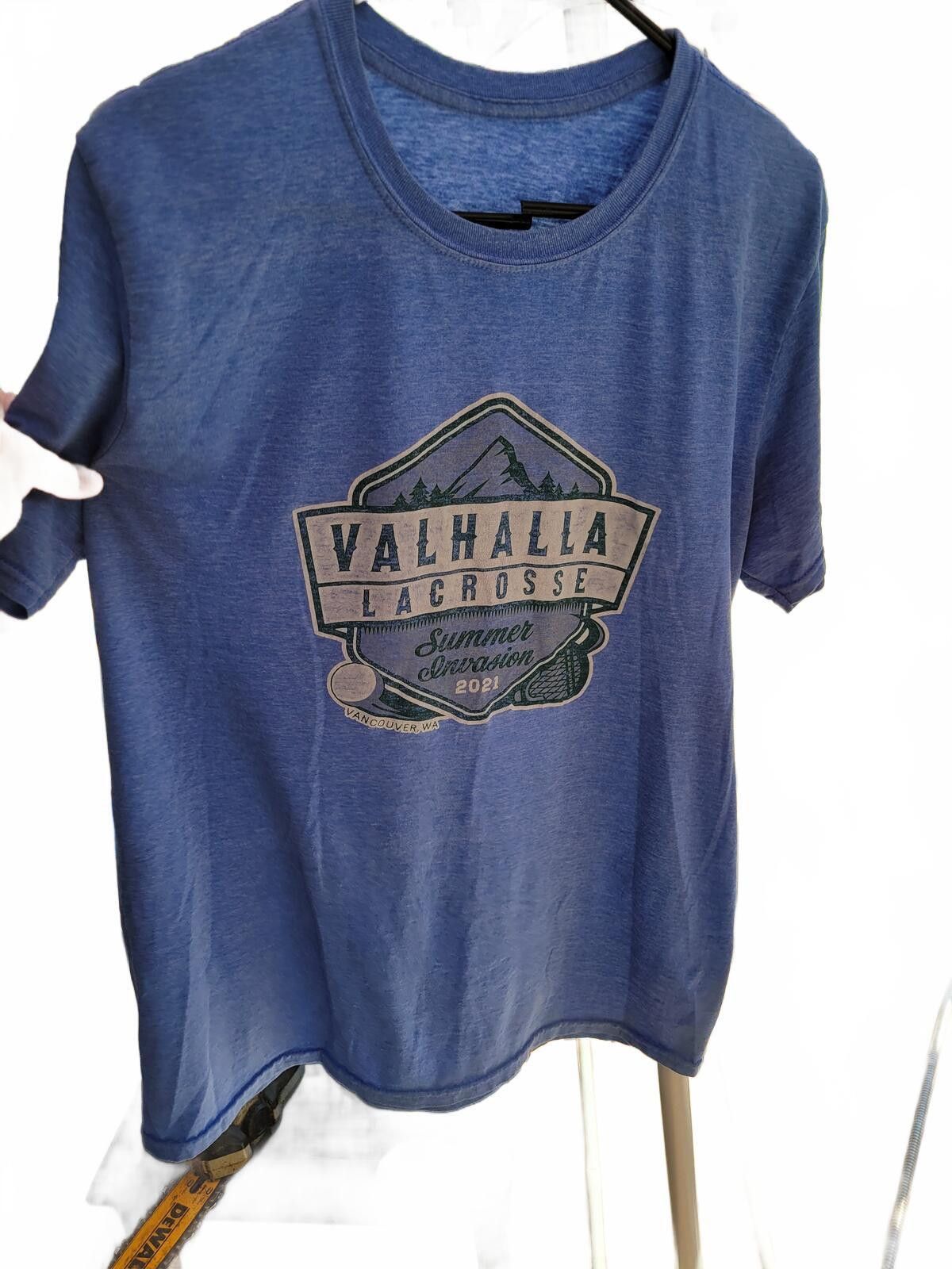 The Unbranded Brand Valhalla Lacrosse Summer Conversion 2021 Blue T-Shirt Size US L / EU 52-54 / 3 - 1 Thumbnail