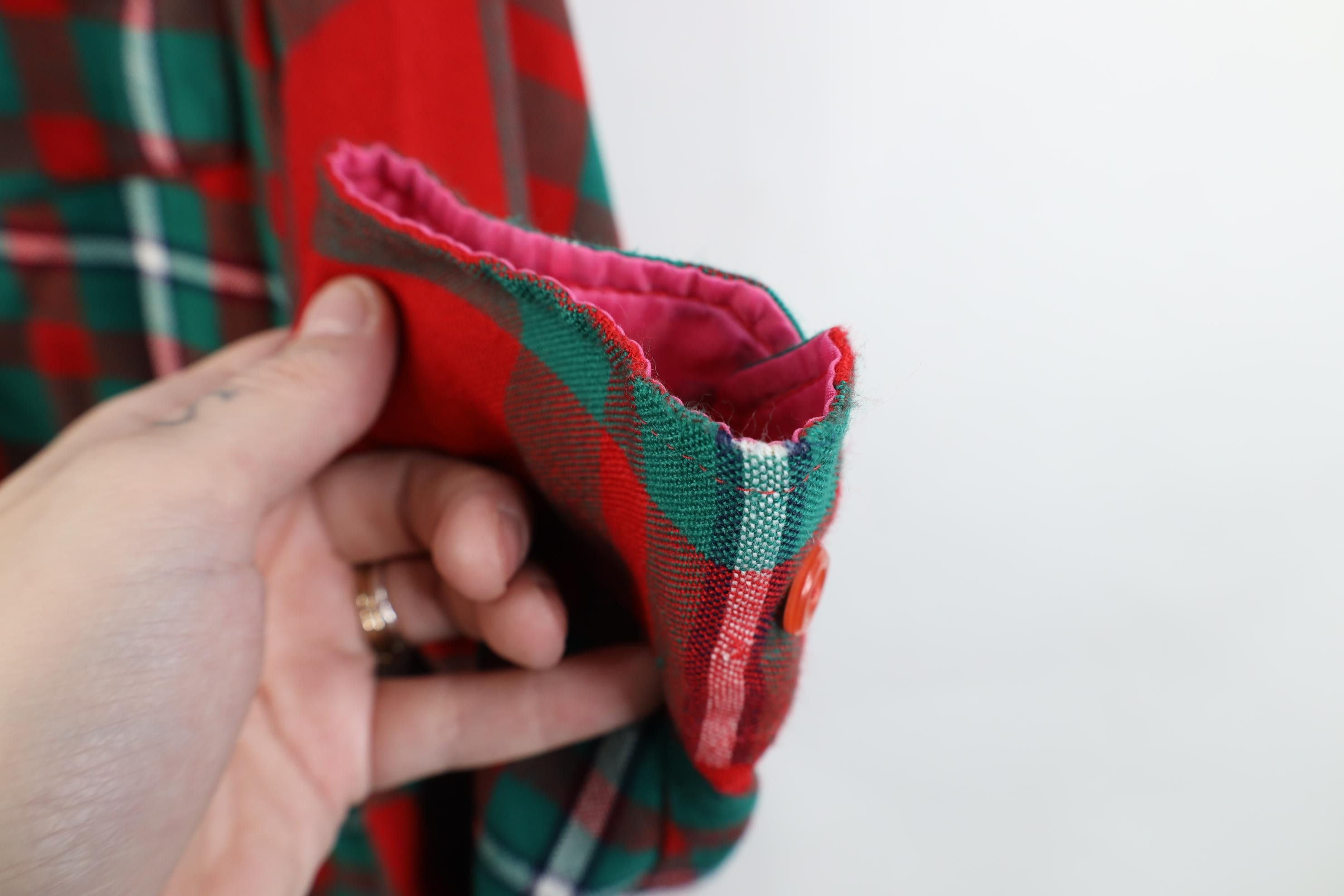 Vintage Vintage 70s 80s Streetwear Knit Collared Button Shirt Plaid Size US L / EU 52-54 / 3 - 14 Thumbnail