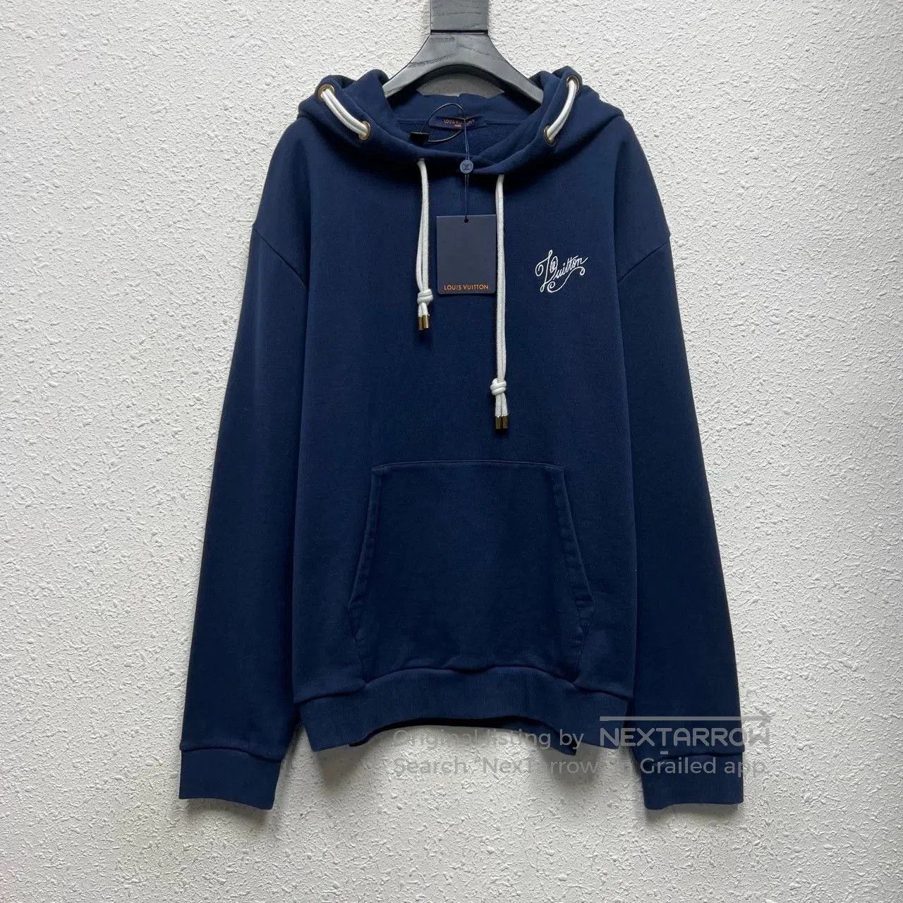 Louis Vuitton louis vuitton blue hoodie with logo. Size US XL / EU 56 / 4 - 1 Thumbnail
